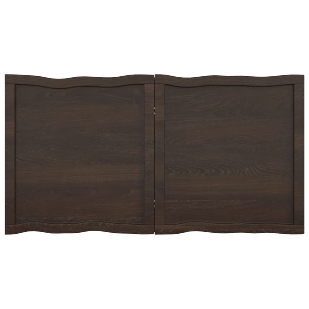 Behandelt Massivholz Tischplatte furnicato (1 St) cm Baumkante 120x60x(2-4)
