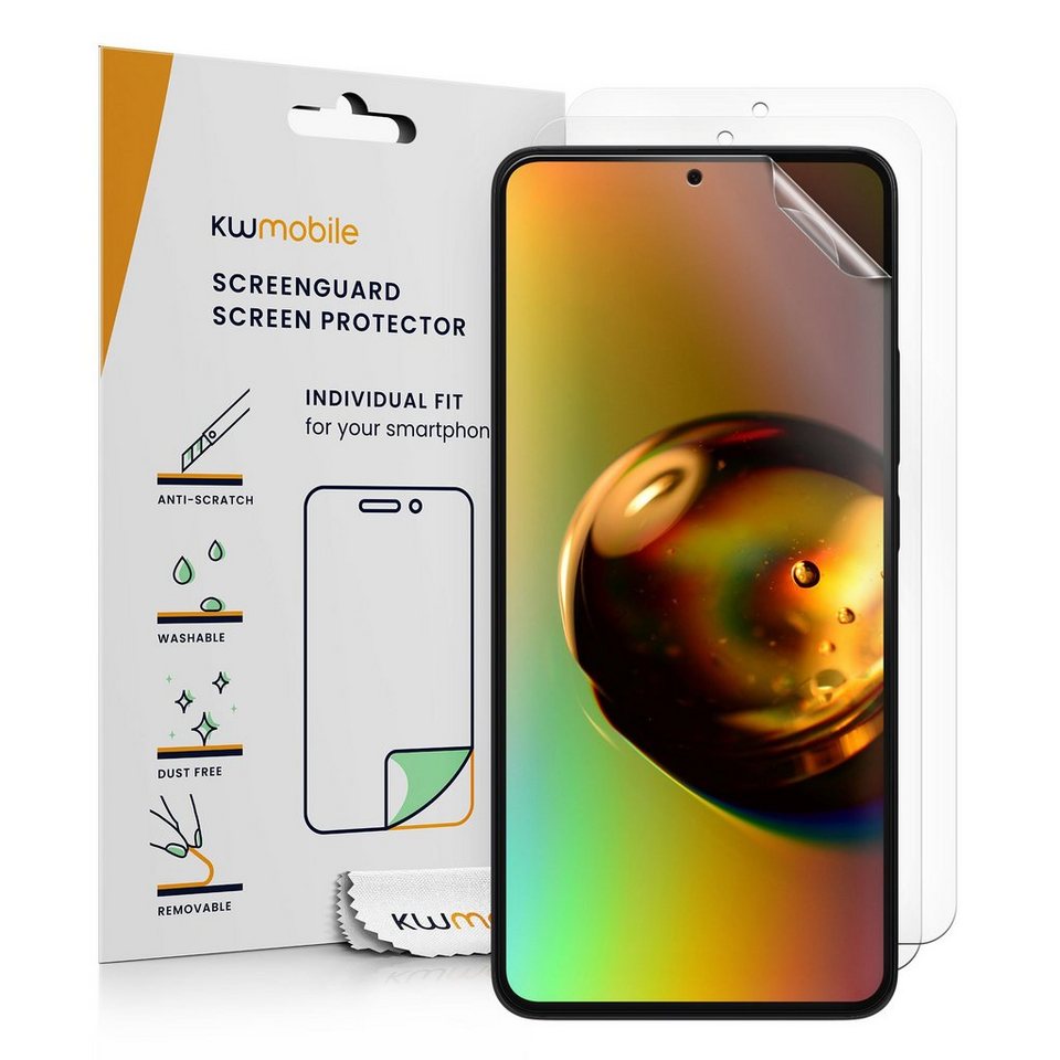 kwmobile Schutzfolie 3x Folie, klare Displayschutzfolie Displayschutz transparent  Schutzfolie, geeignet für Xiaomi 13T / 13T Pro