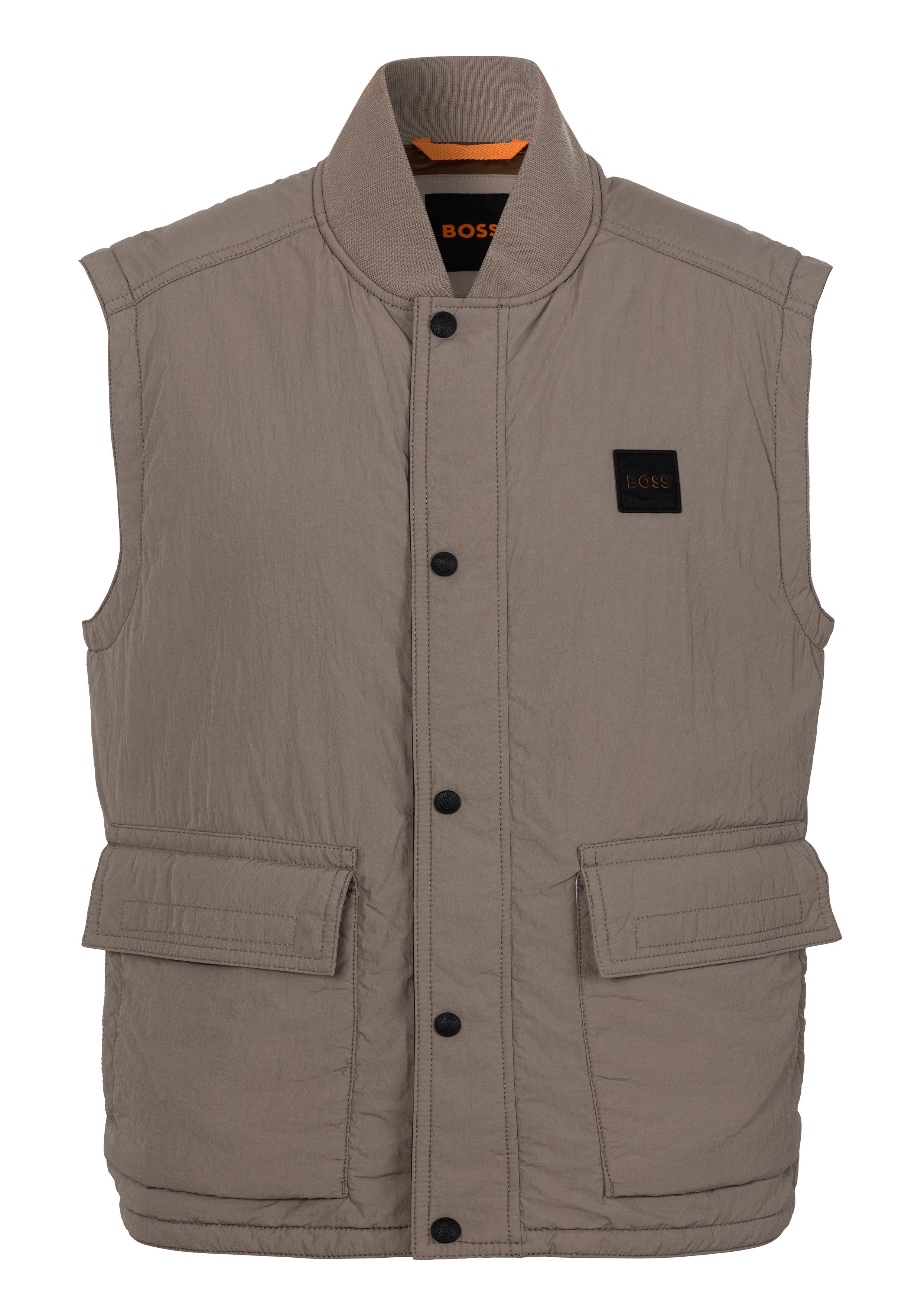 BOSS ORANGE Kurzweste Ocomo mit Markenlabel günstig online kaufen