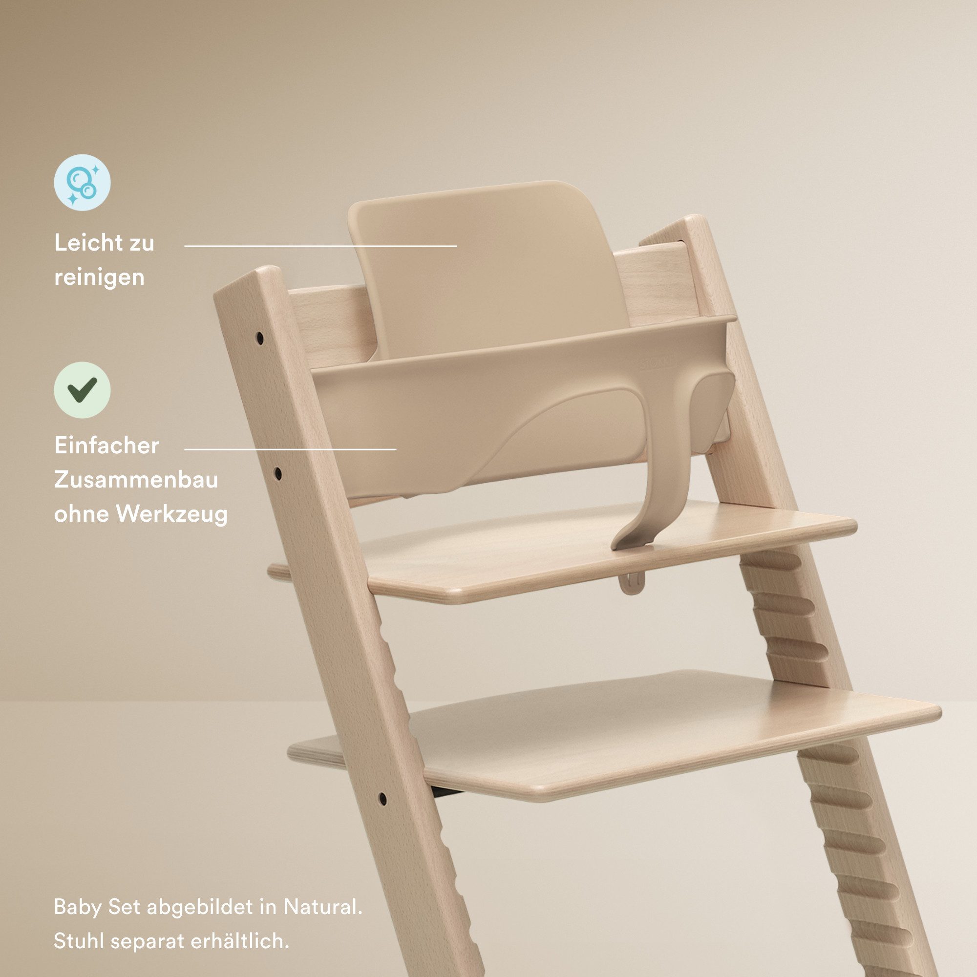 Stokke Hochstuhlaufsatz Baby Set² für den Hochstuhl Tripp Trapp von Stokke (ab ca. 6 Monaten)