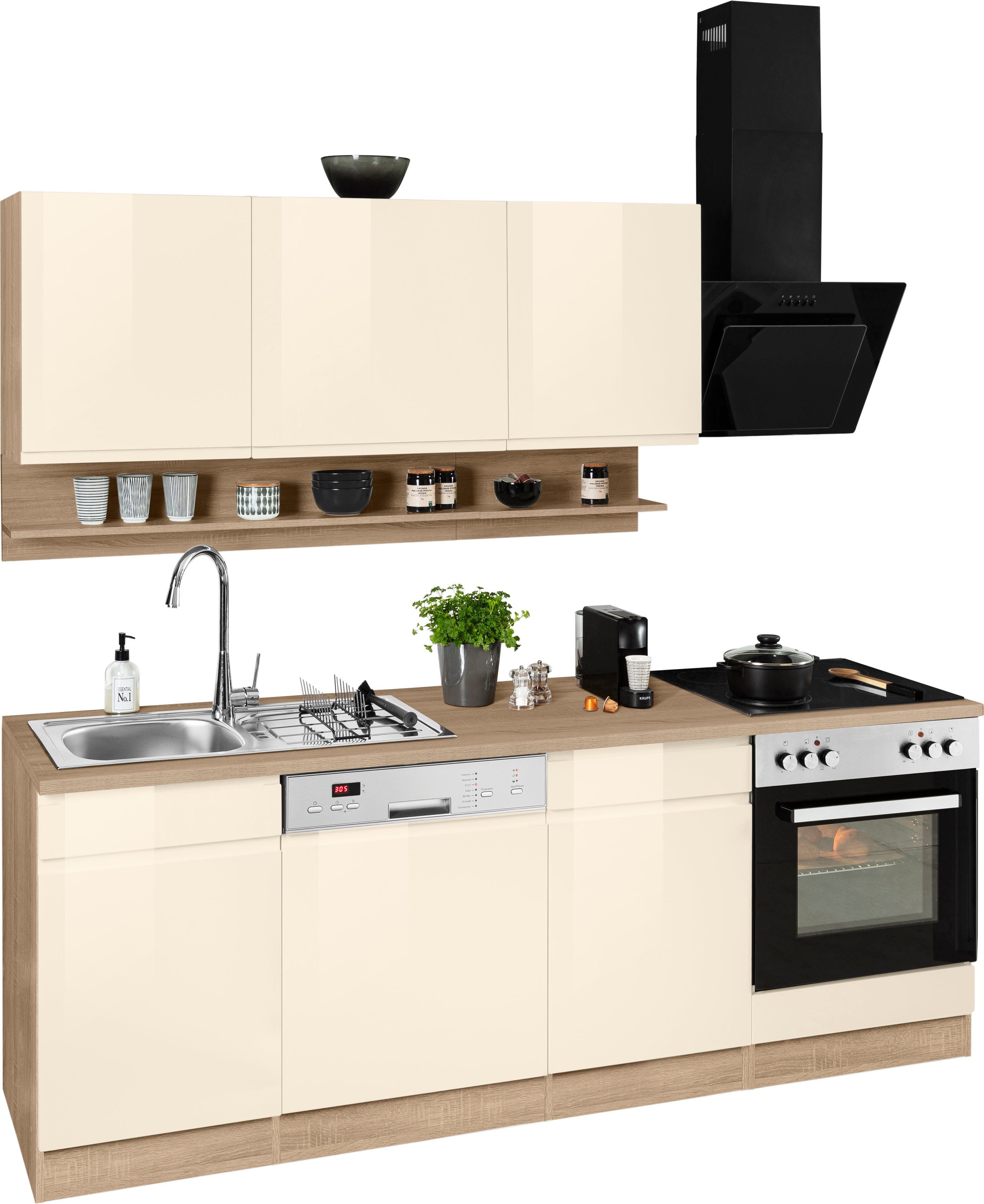 KOCHSTATION Küchenzeile KS-Virginia, Breite 220 cm, günstig online kaufen