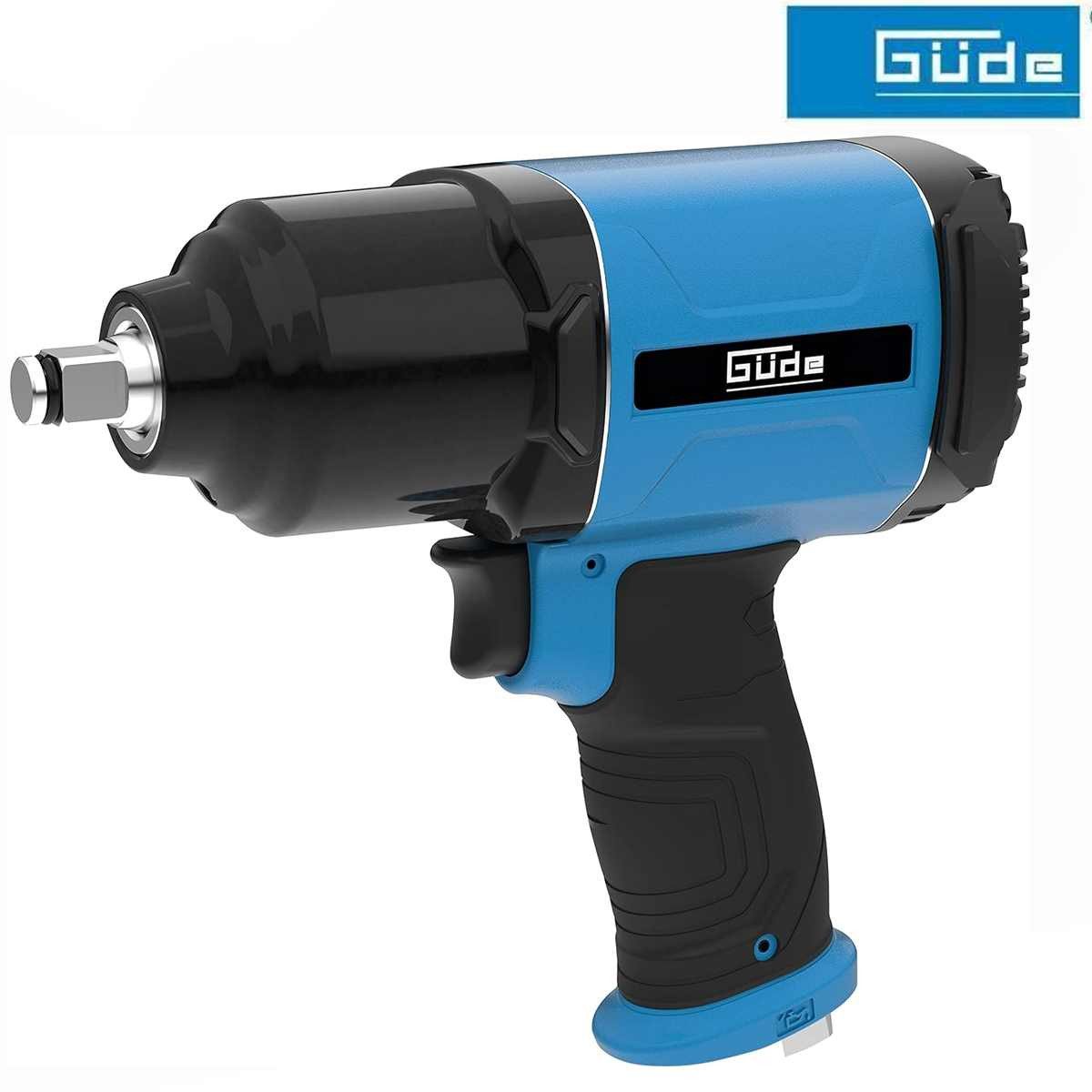 Güde Druckluftgeräte-Set Druckluft Schlagschrauber Druckluftschrauber 1/2" 1600 Nm Twin Hammer