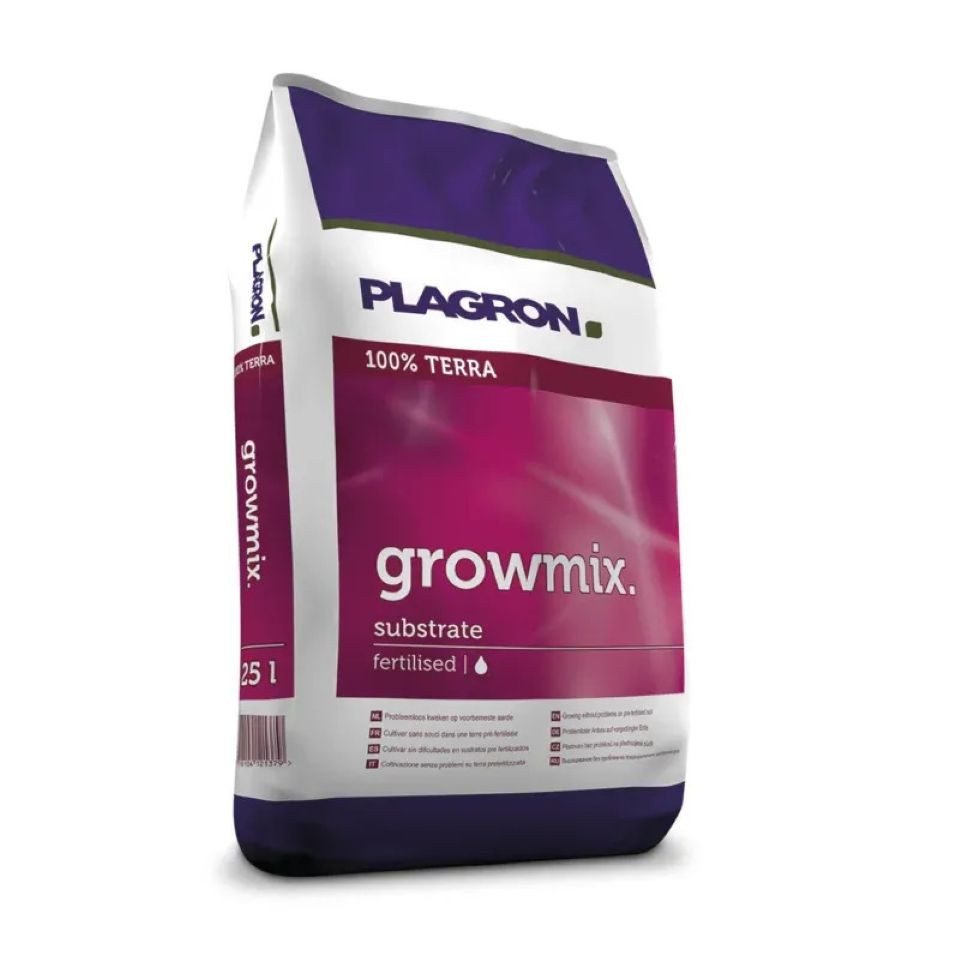 Plagron Pflanzerde Plagron Growmix mit Perlite Sack, mit Mineralisch vorgedüngt, 25 Liter