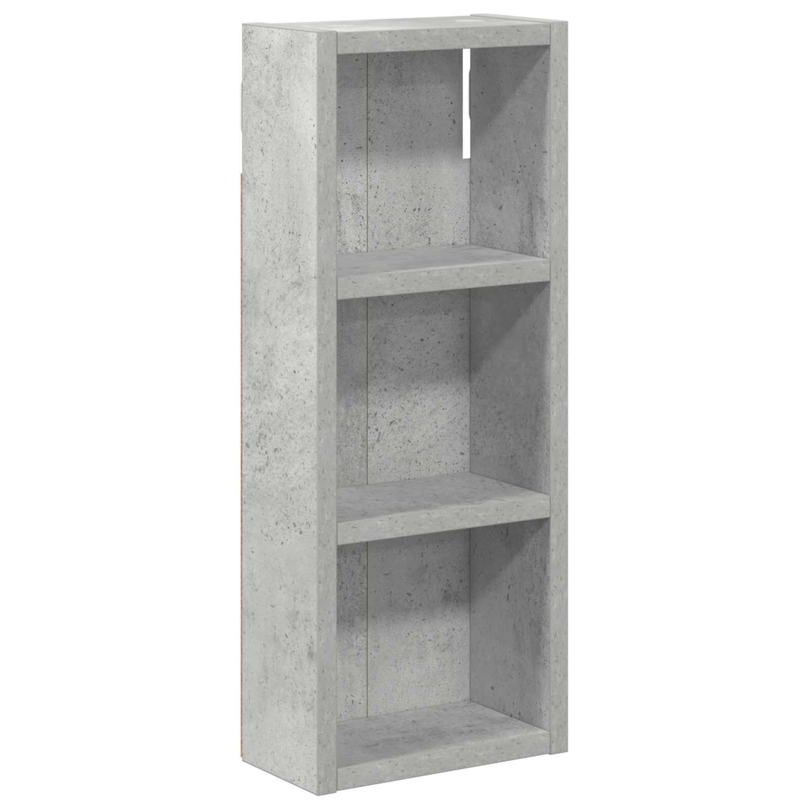 vidaXL Badezimmerspiegelschrank Badezimmer-Wandschrank Betongrau 20 x 10 x 50 cm Holzwerkstoff (1-St)