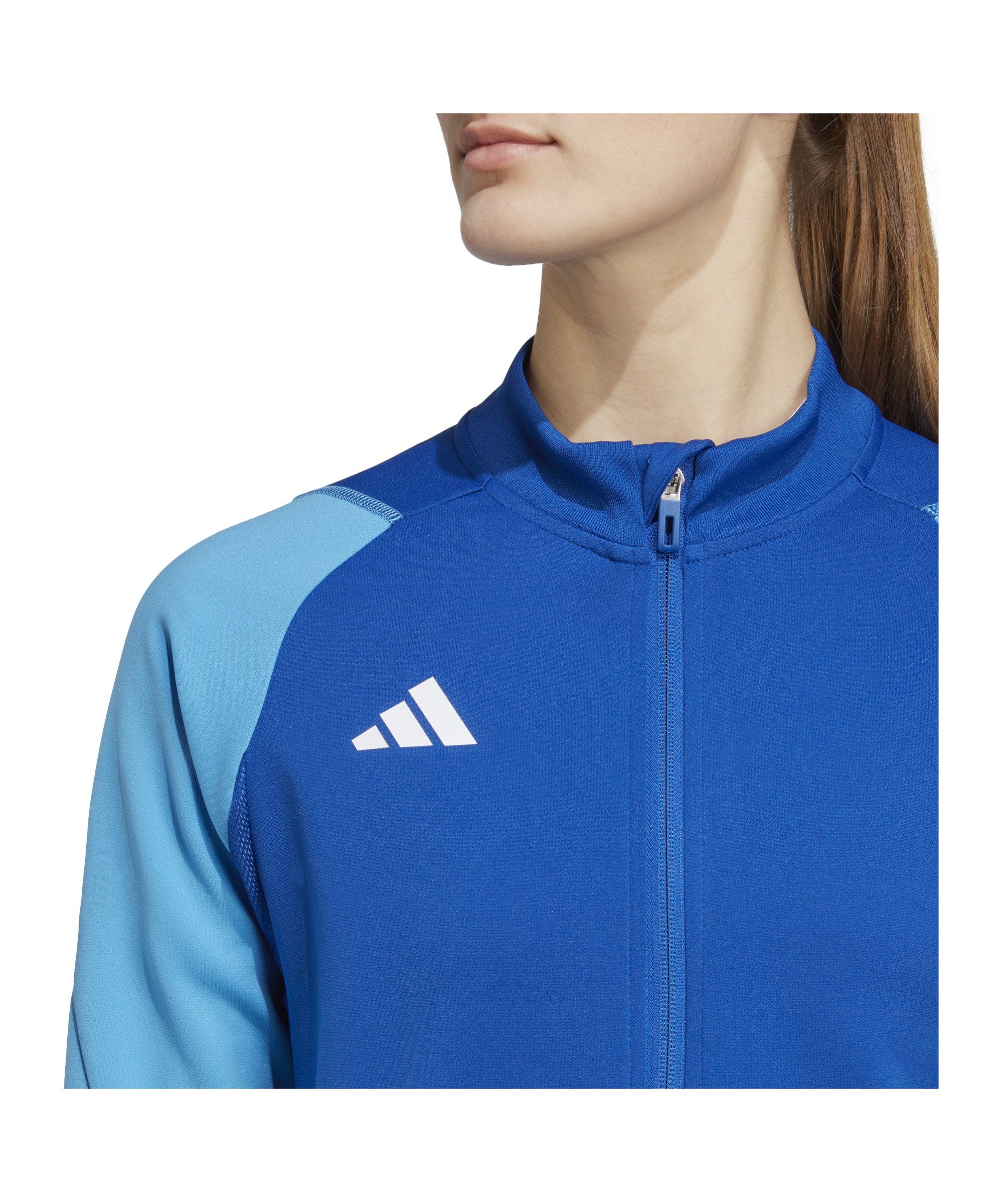 adidas Performance 23 Competition Trainingsjacke Tiro Trainingsjacke blaublau Damen