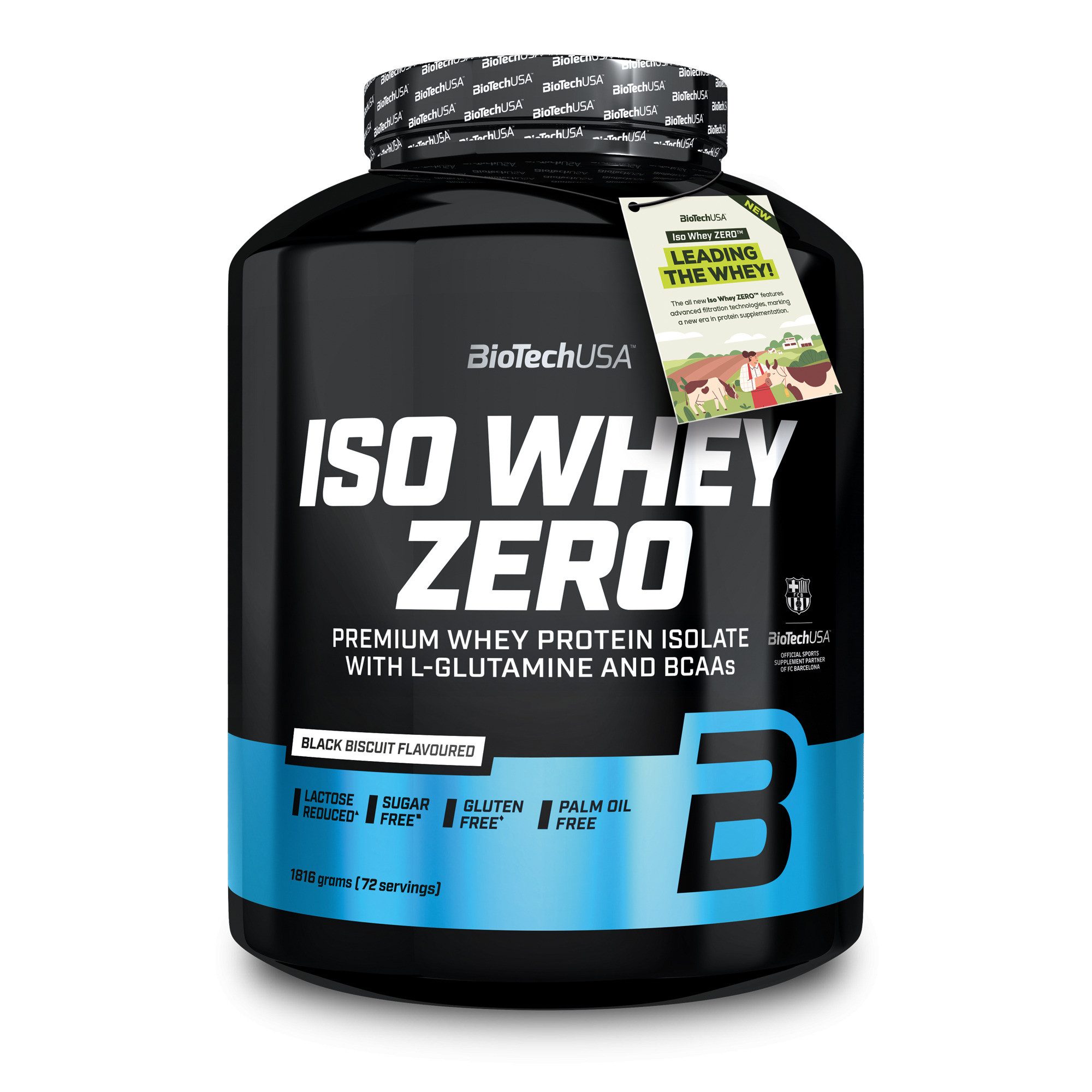 Biotech USA BioTech Iso Whey Zero 1816g - Black Biscuit Pulver, 1816 g, Pulver