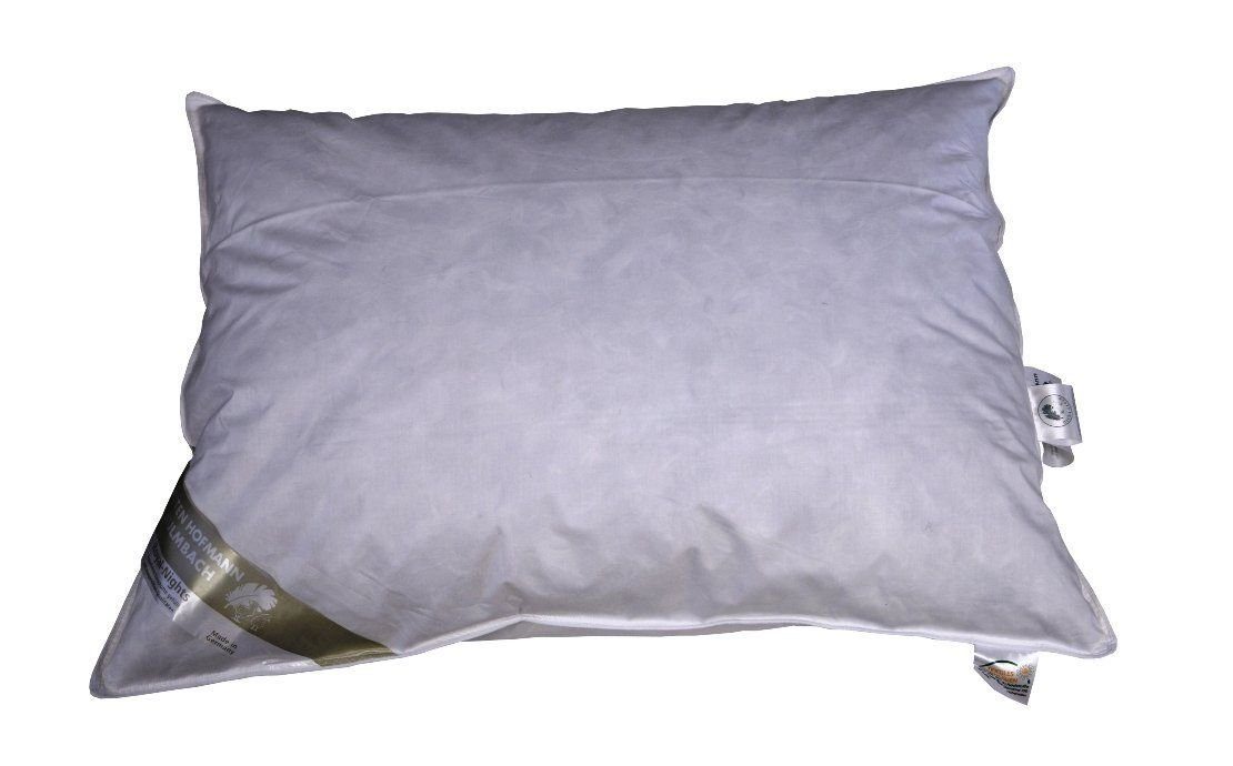 Betten Hofmann Kopfkissen Betten Hofmann Ideal Kopfkissen 60x80 cm Daunenkissen 60% Daunen 520 g, Füllung: 60% Daunen, 40% Federn, Bezug: 100% Baumwolle, Seitenschläfer, Bauchschläfer, Rückenschläfer, weich und kuschelig, made in Germany