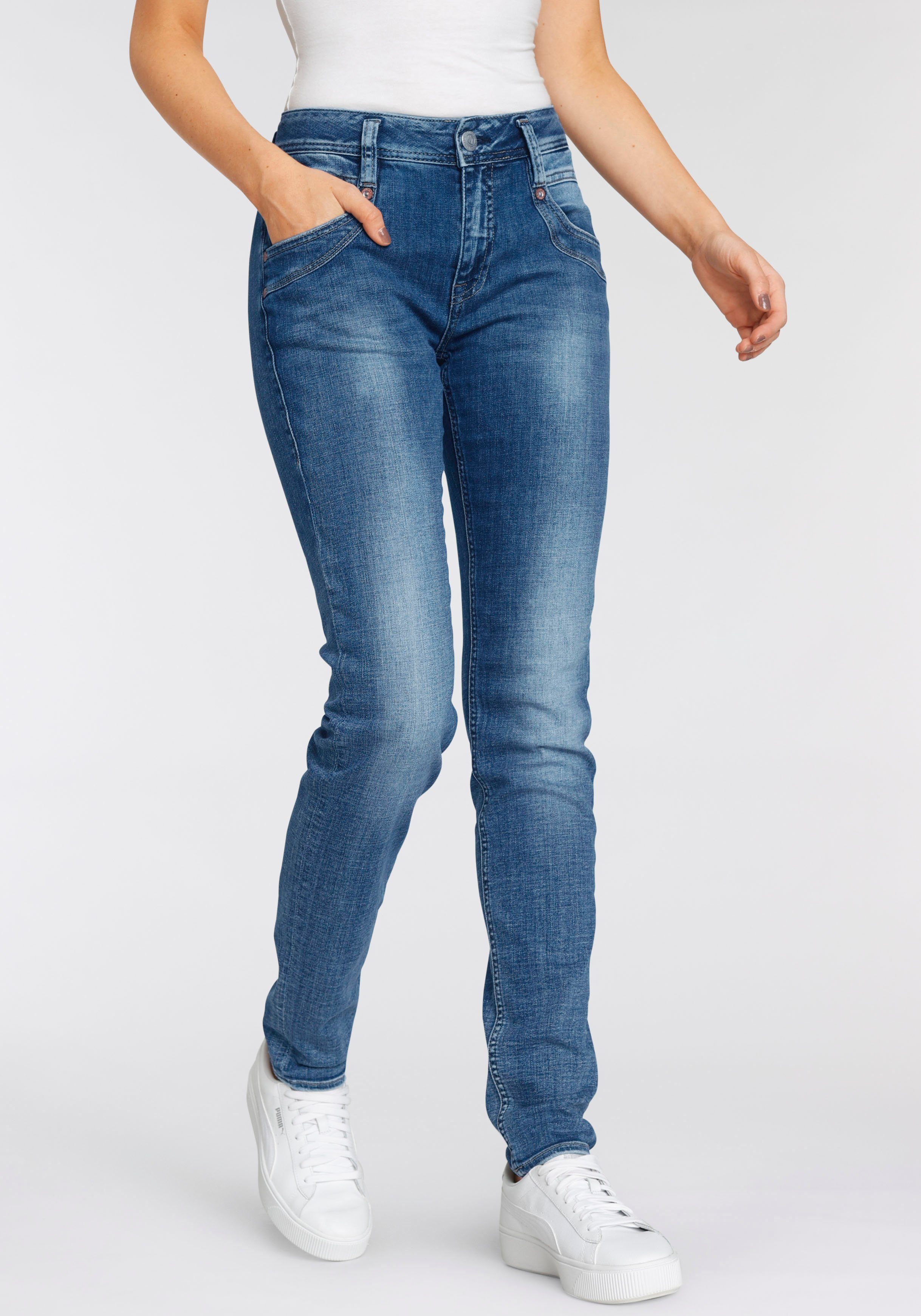 Herrlicher High-waist-Jeans »RADINA RECYCLED DENIM« mit leichtem  Push-Up-Effekt online kaufen | OTTO