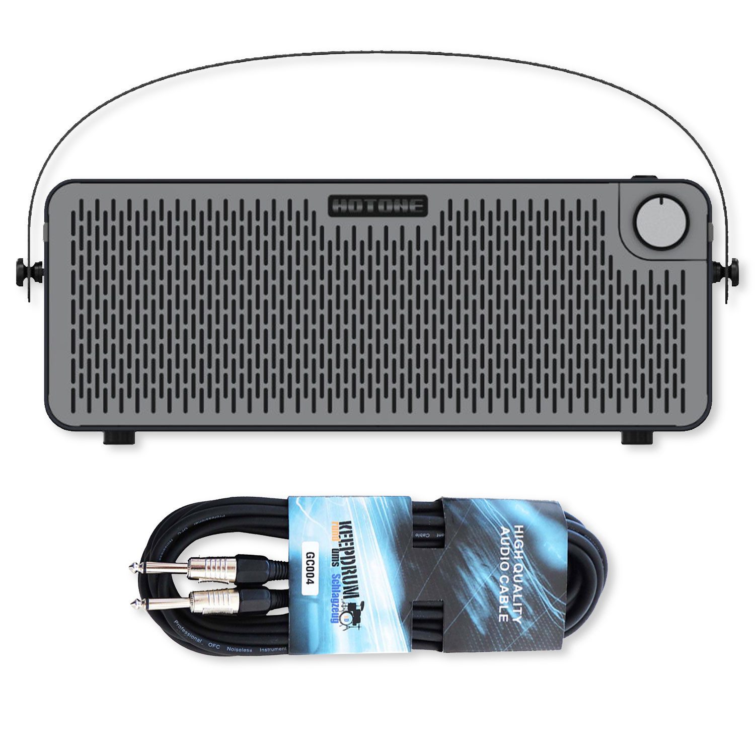 Hotone Hotone Gitarren-Verstärker AP-30BK Pulze Eclipse mit Klinkenkabel Verstärker (Anzahl Kanäle: 3, 30 W, Kompakter Modeling-Verstärker mit vielen Amp-Modellen und Klinkenkabel)