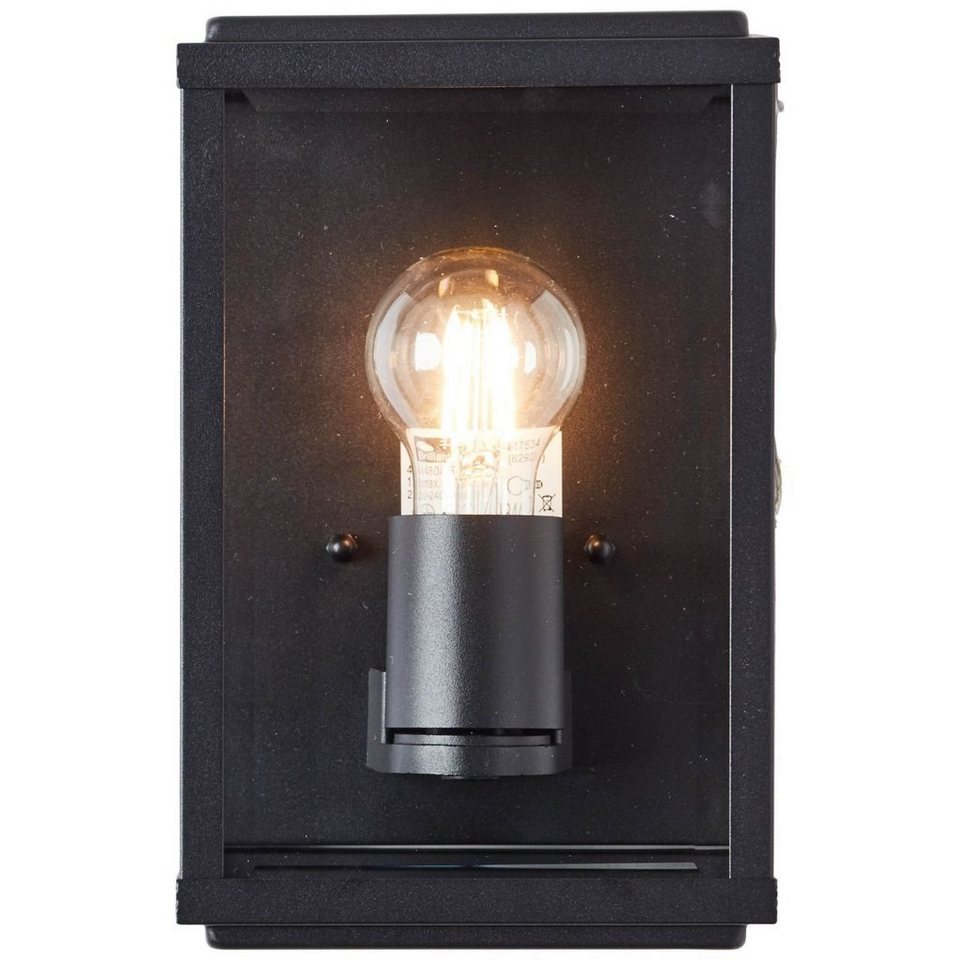 Brilliant LED Außen-Wandleuchte Gaia, Lampe Gaia Außenwandleuchte schwarz  1x A60, E27, 60W, geeignet für N