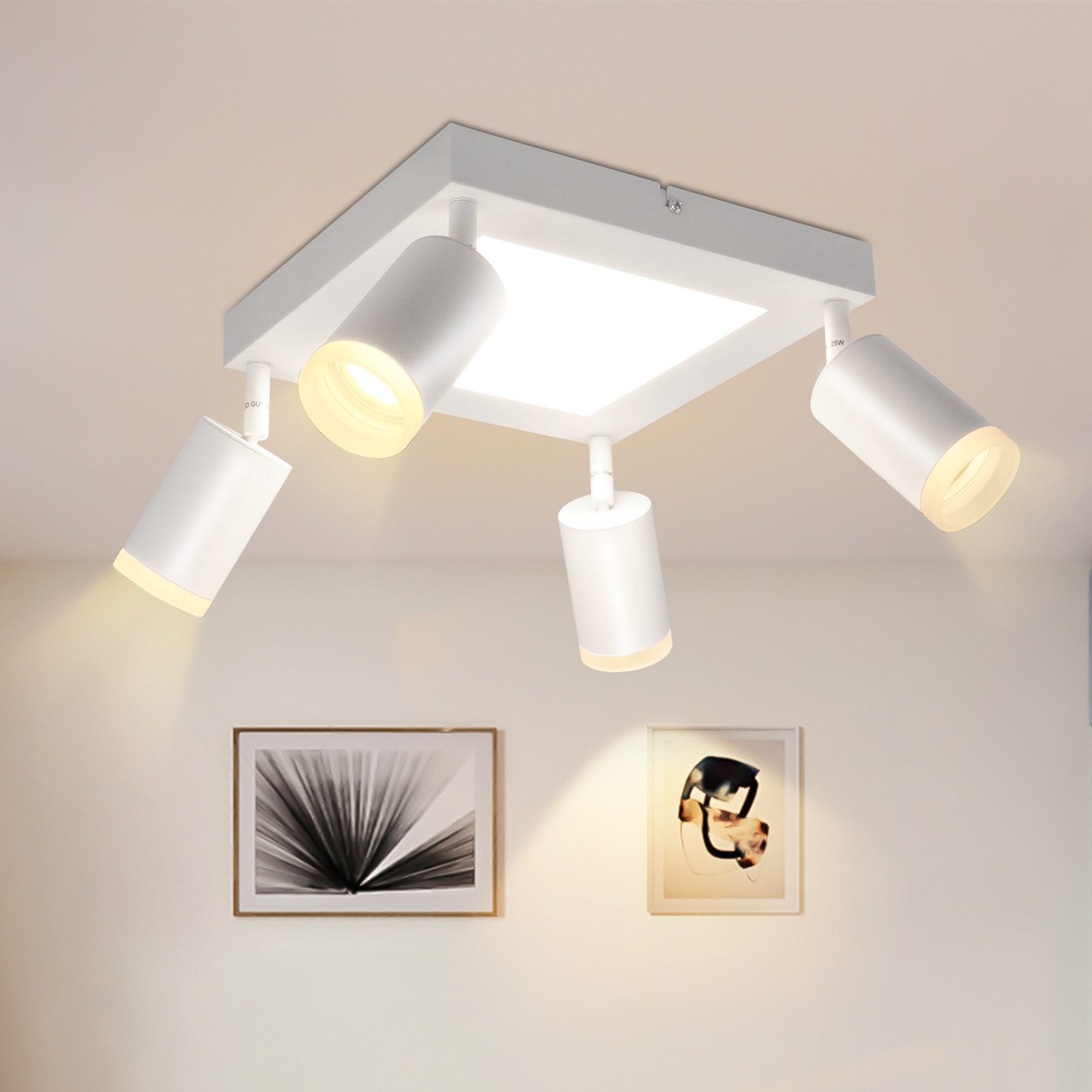 Nettlife Deckenstrahler Schwarz Schlafzimmer LED Deckenleuchte günstig online kaufen