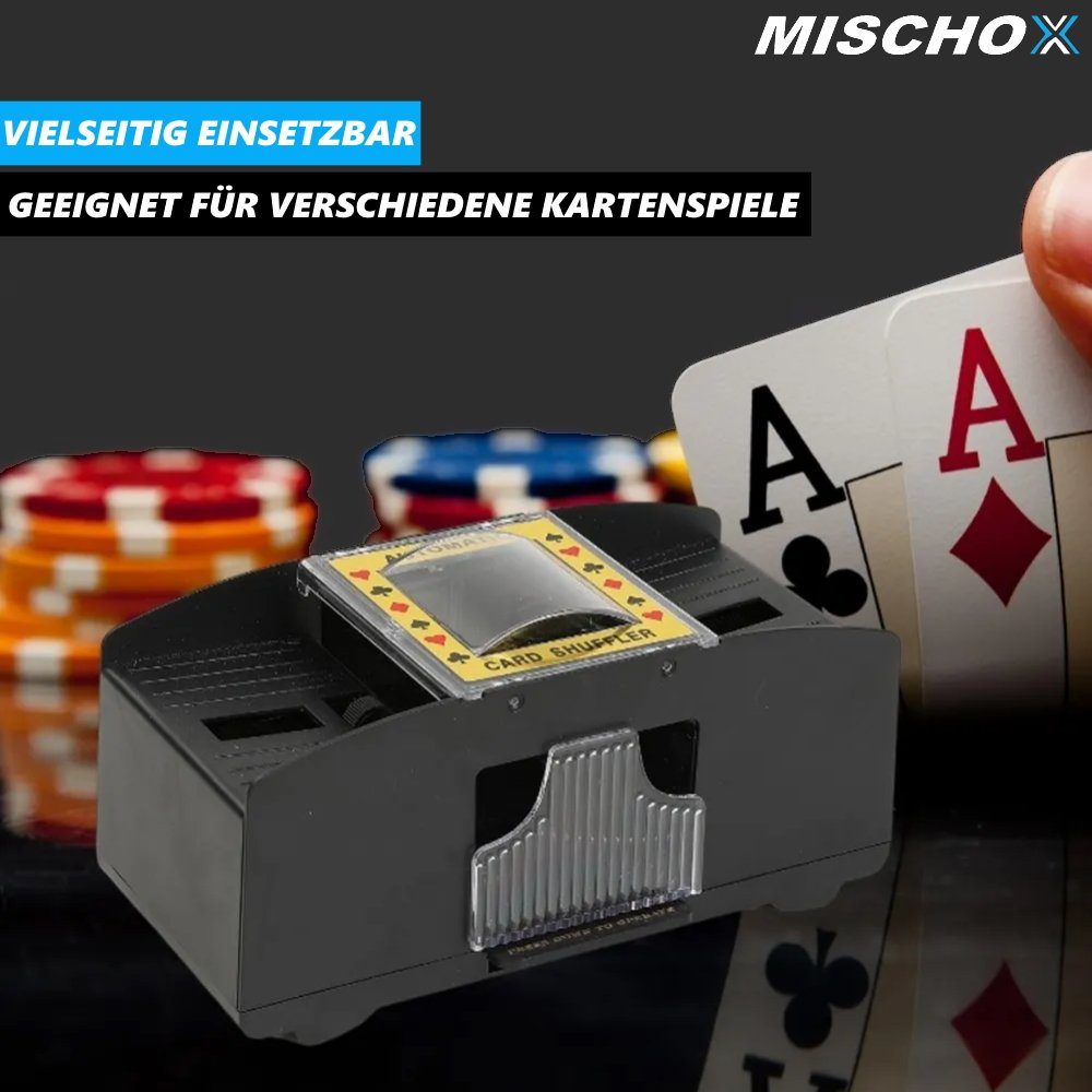 MAVURA Poker MISCHOX Kartenmischer Spielkartenmischmaschine Kartenmischgerät Spiel, elektrischer Kartenmischmaschine, automatische