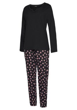 Vivance Dreams Pyjama (4 tlg., 2 Stück) mit Sternenmuster