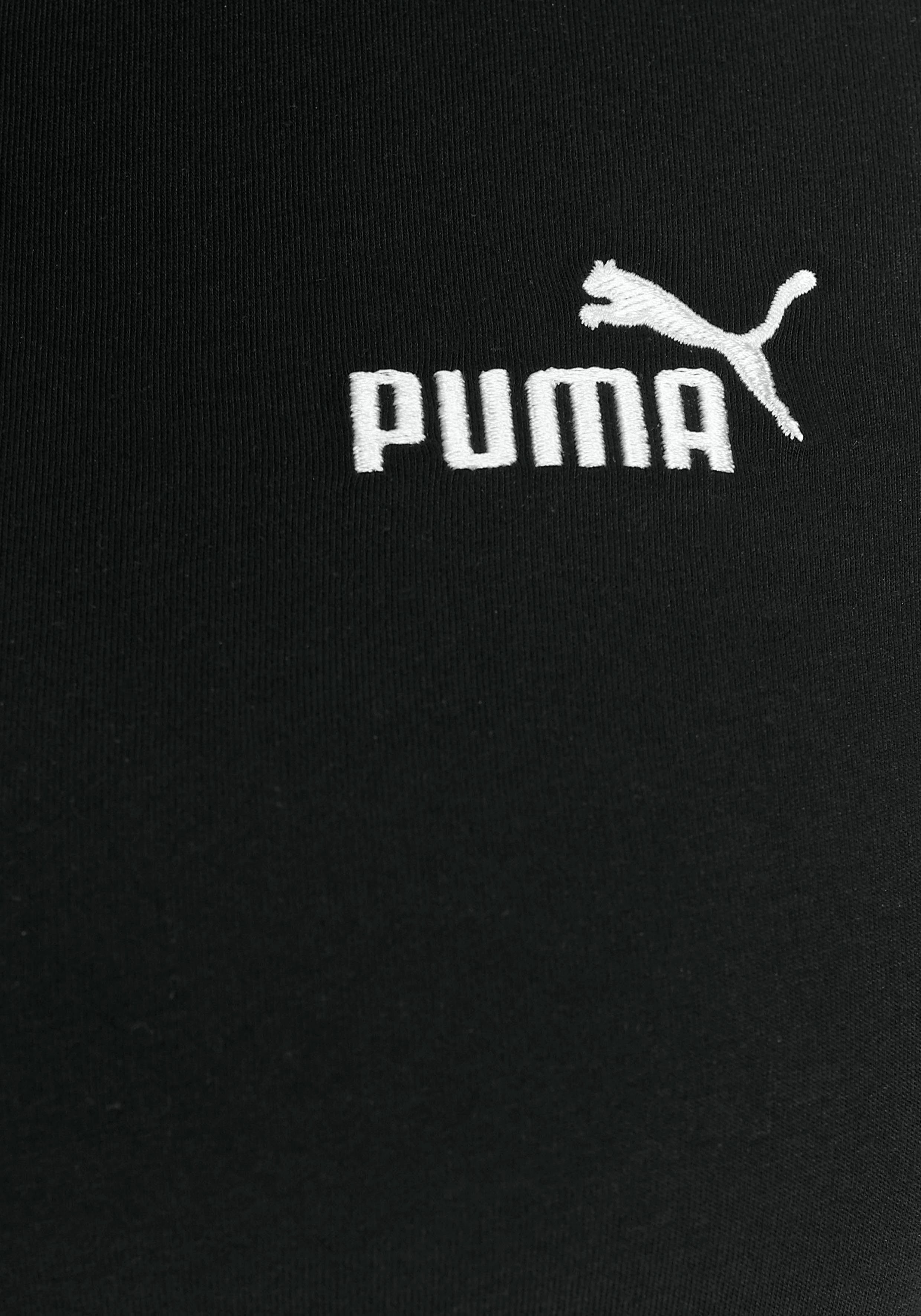 schwarz PUMA ESS+ T-Shirt Embroidery Tee