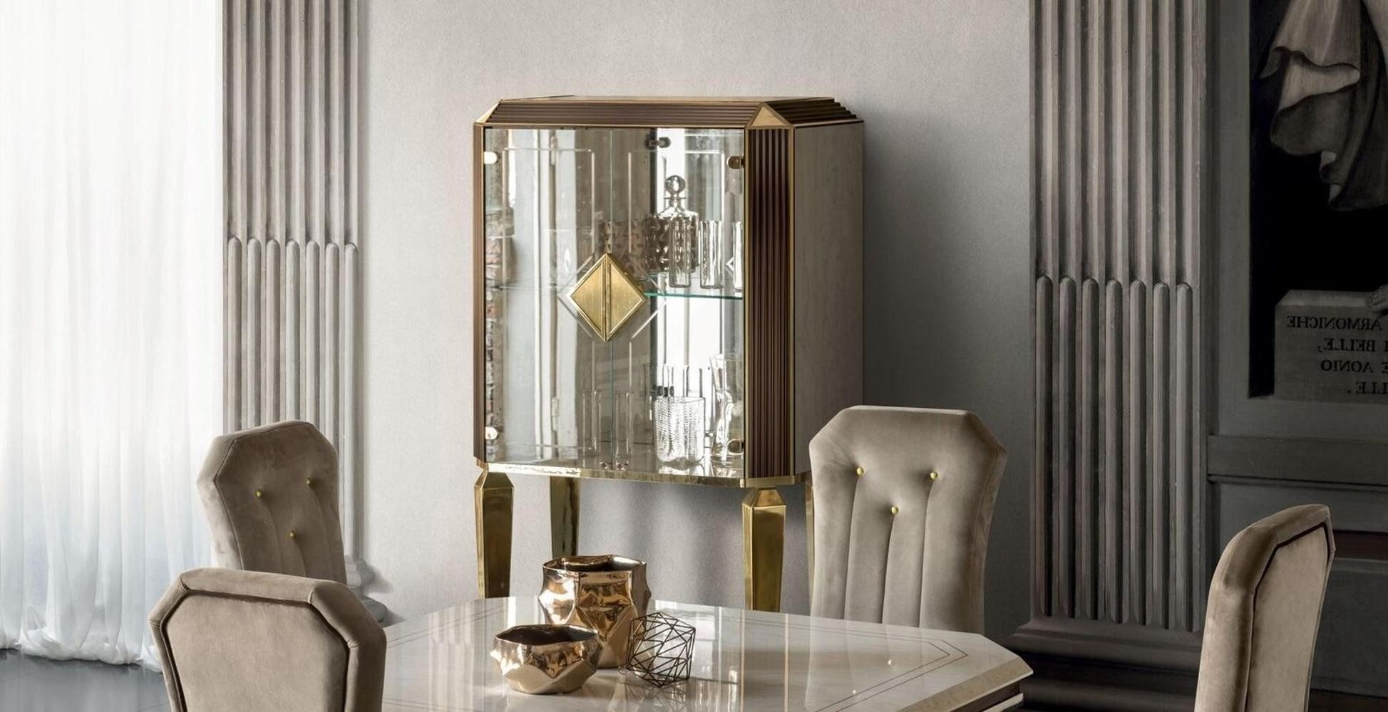 Barschrank Schrank Bar Getränkeschrank Vitrine Wohnraum Entwurf Regal Möbelstück