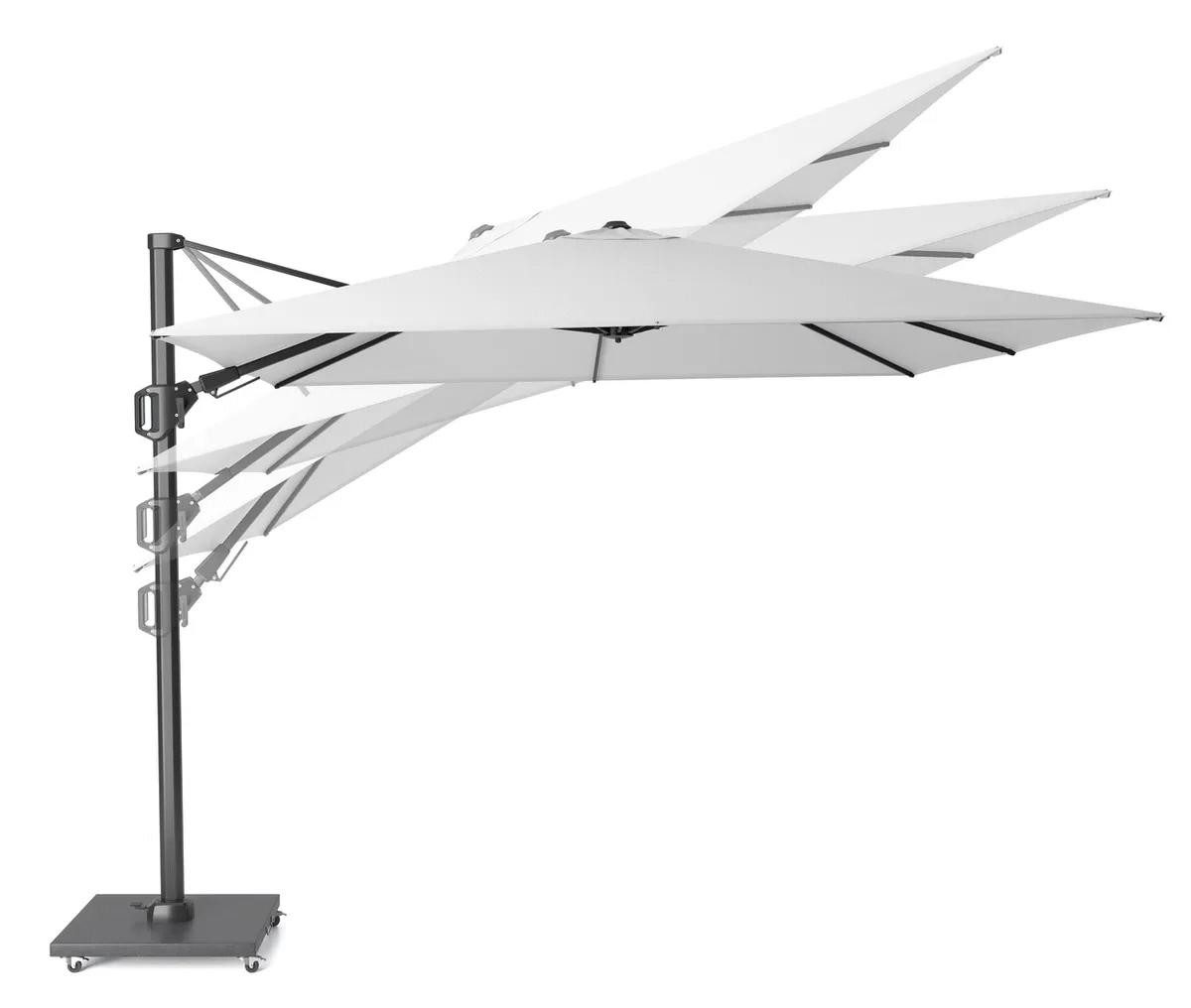Thumbnail - Natur24 Ampelschirm Cartagena T1 Premium Ampelschirm 300x300x262cm Polyacryl Schwarz