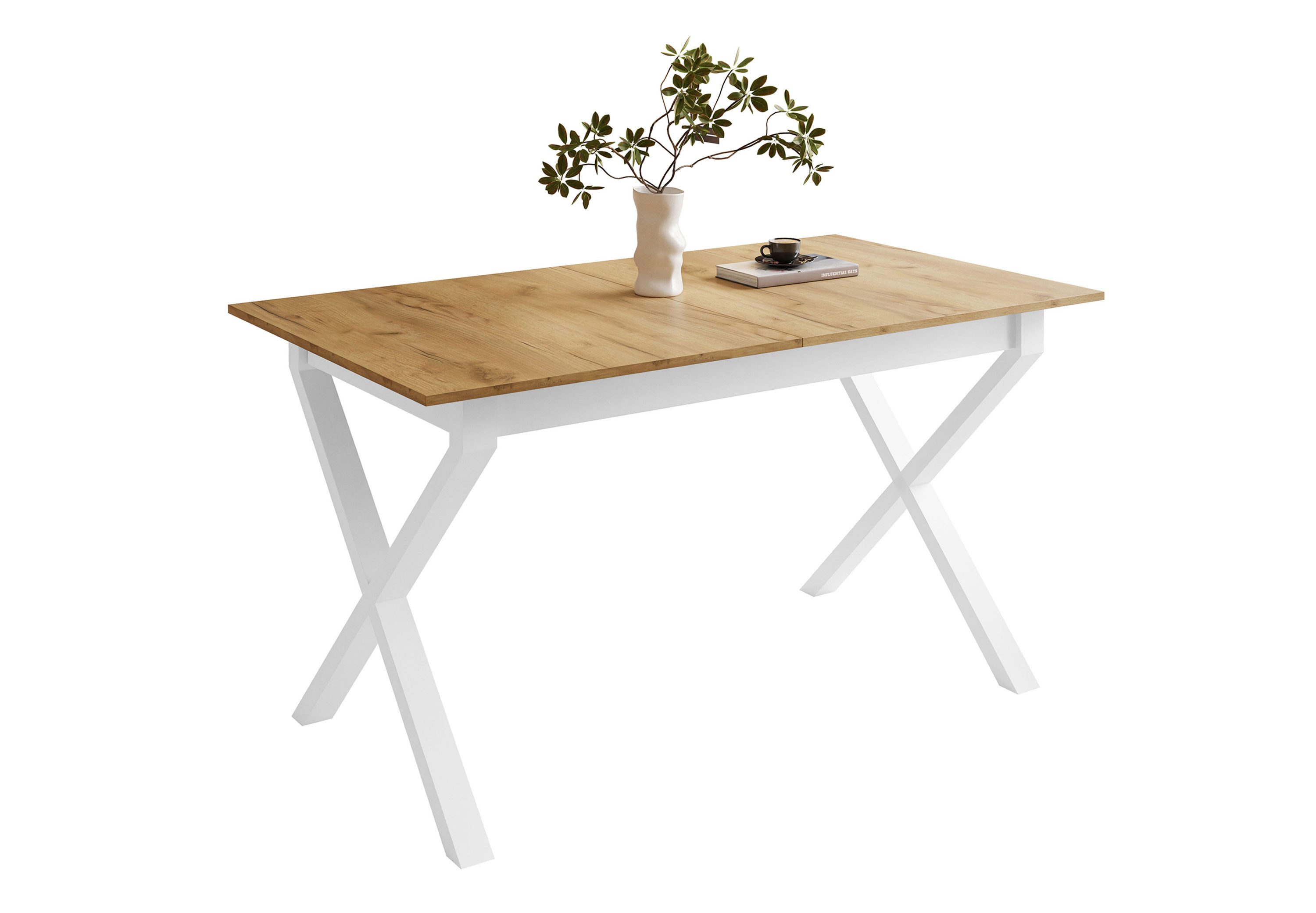 Lookway Esstisch ARTON II ausziehbarer Tisch 140 cm, Breite: 140-195