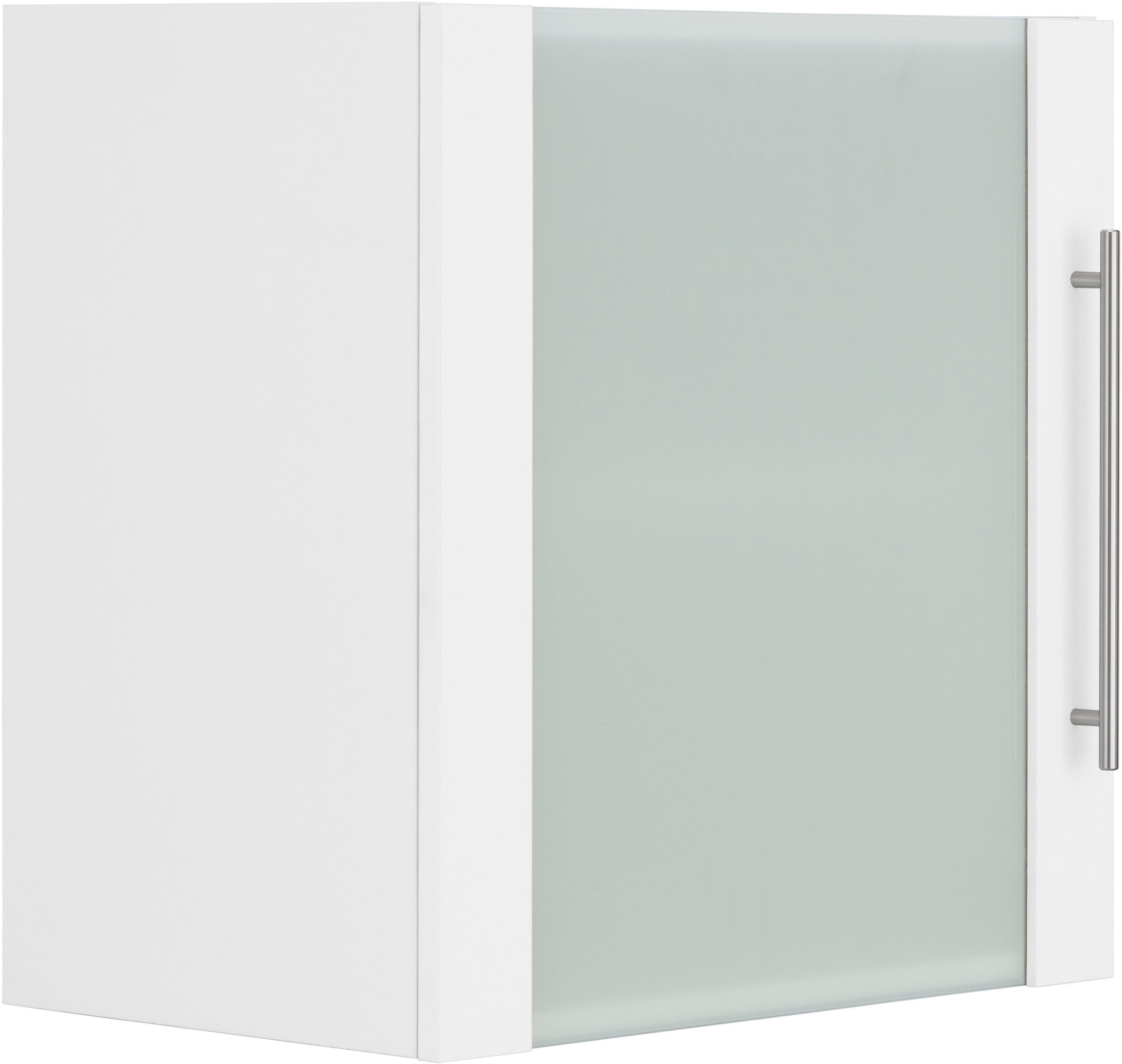 wiho Küchen Glashängeschrank Unna Front mit Glaseinsatz