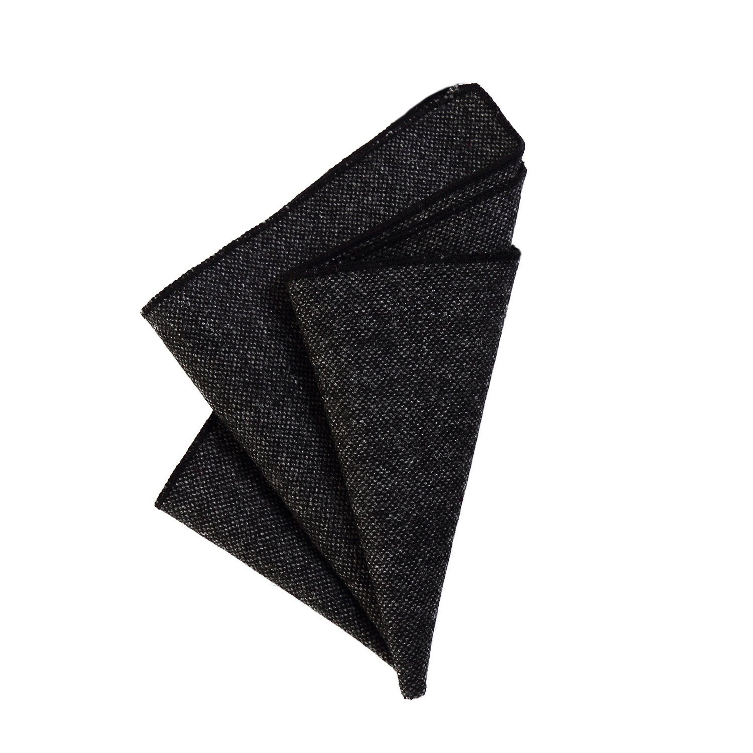 DonDon Einstecktuch DonDon Einstecktuch Tweed Style einfarbig, (Packung, 1-St), zum Falten, Tweed-Look