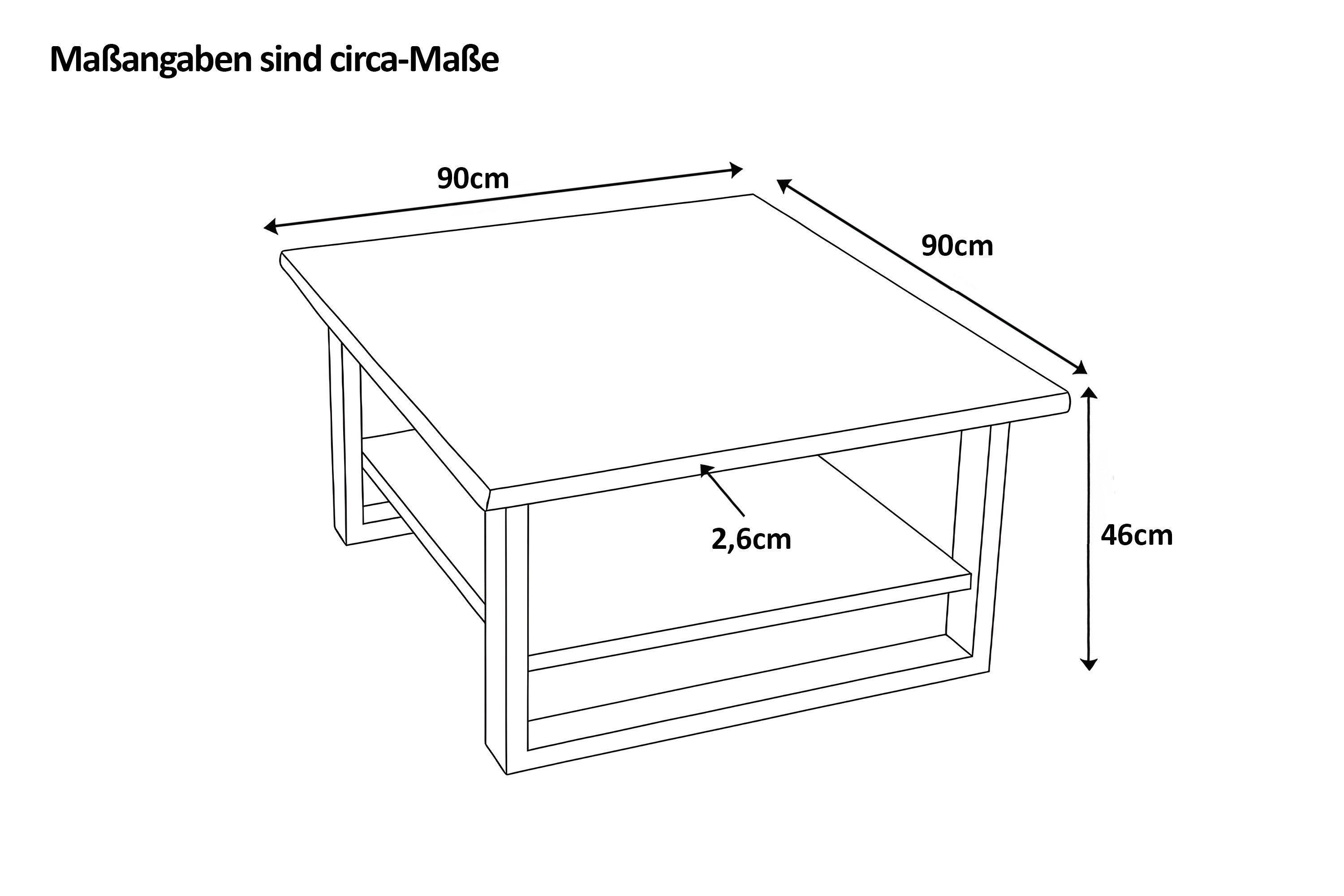 SAM® Couchtisch Patricia, Baumkante, Akazie, Eiche günstig online kaufen