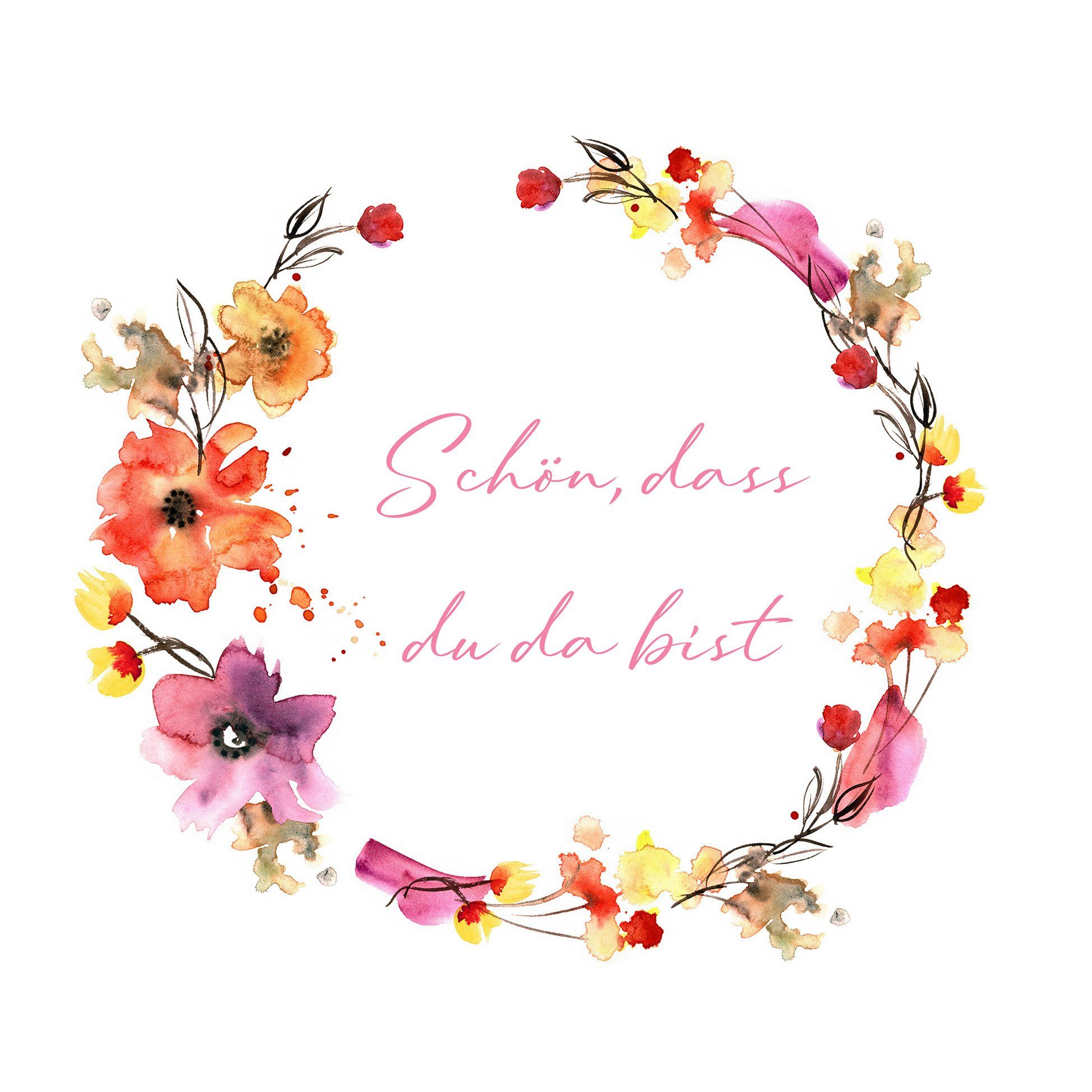 Fasana Бумагаserviette 20 Салфетки Wreath Schön, dass 33x33cm, (20 St)