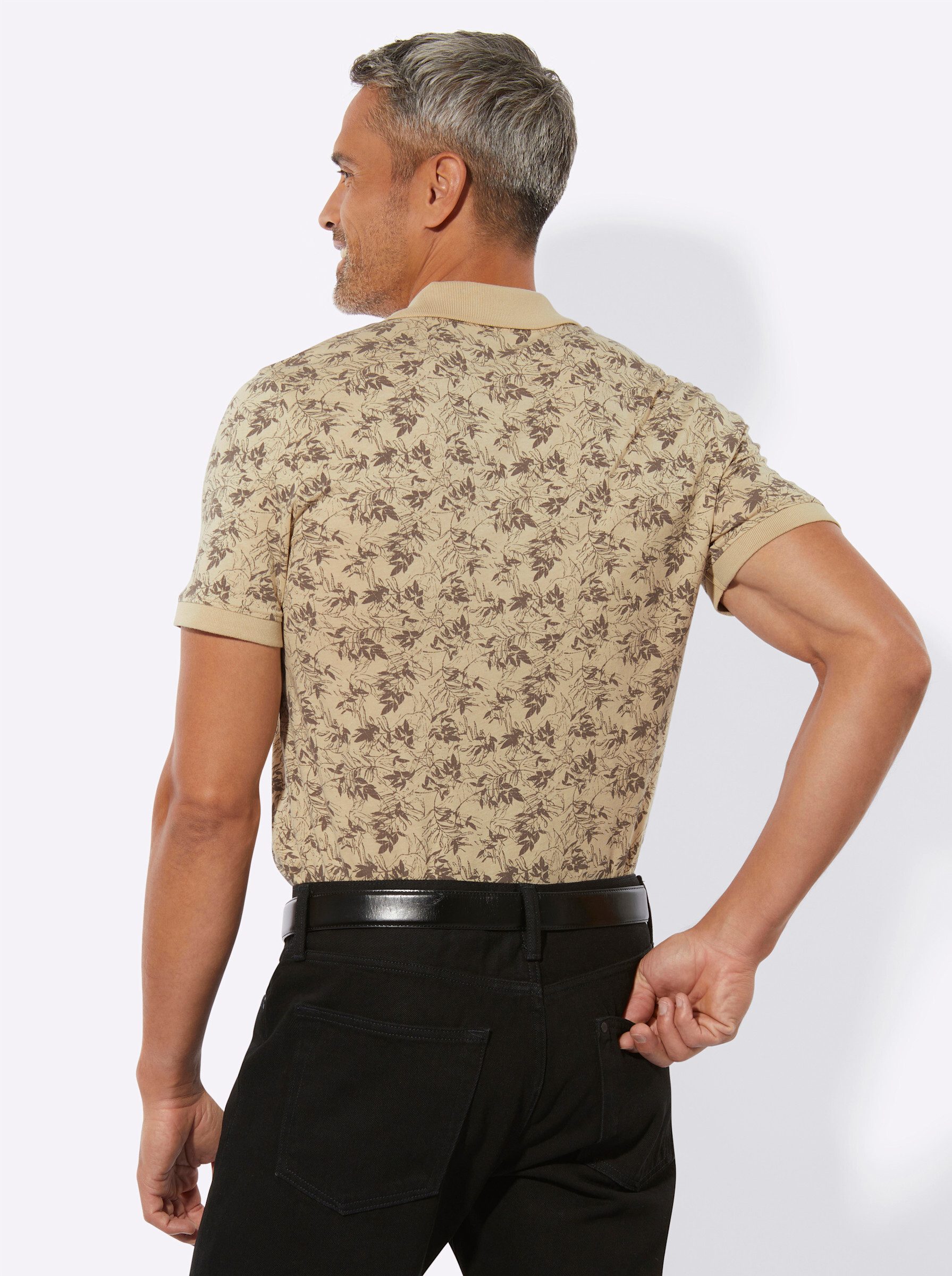 Sieh an! T-Shirt Kurzarm-Poloshirt Kurzarm