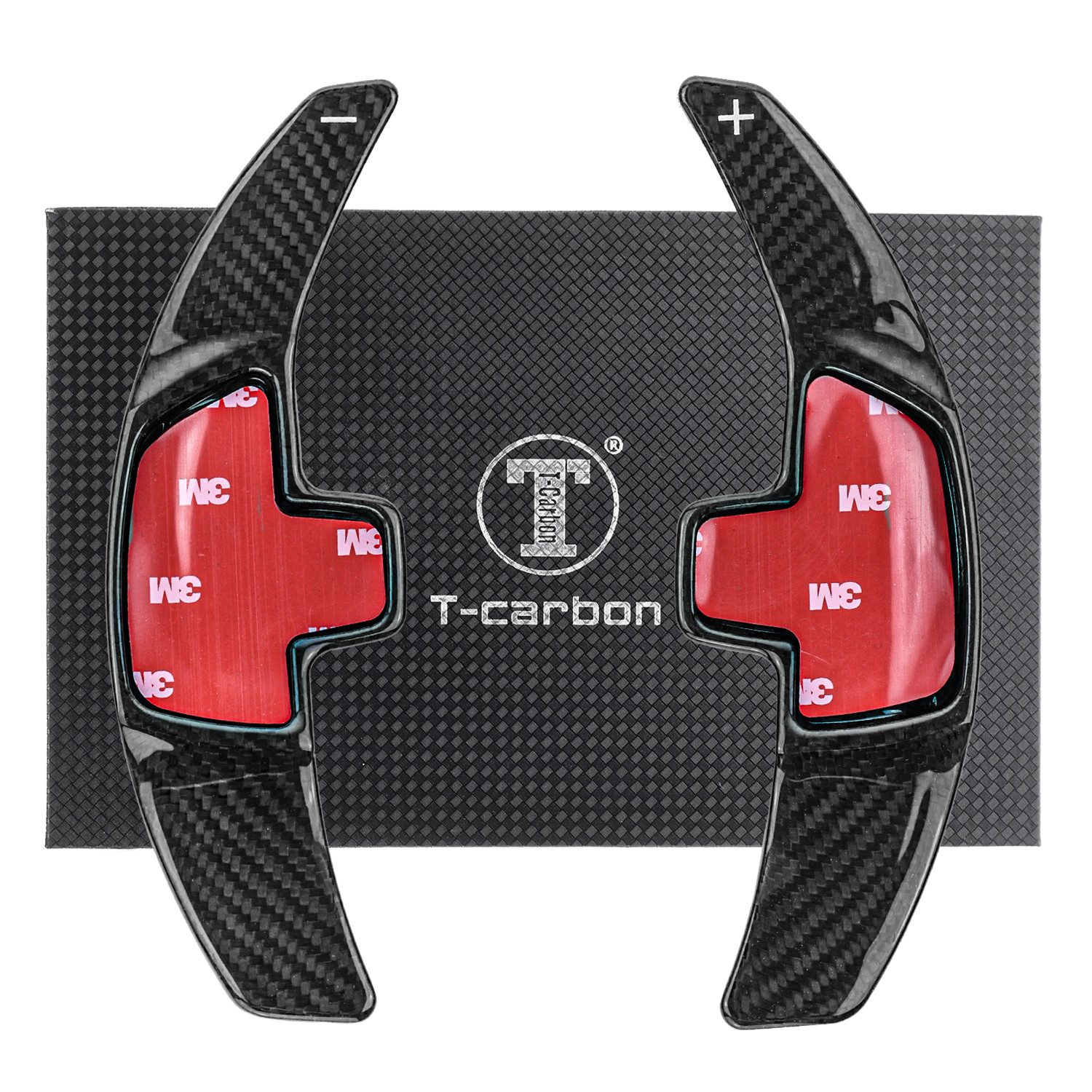 T-Carbon Lenkeradapter Auto Lenkrad Schaltwippen Paddel Aufsatz Echt Carbon SCHWARZ, (2-tlg., für Mercedes Benz A-Klasse W176 W177 15-23)