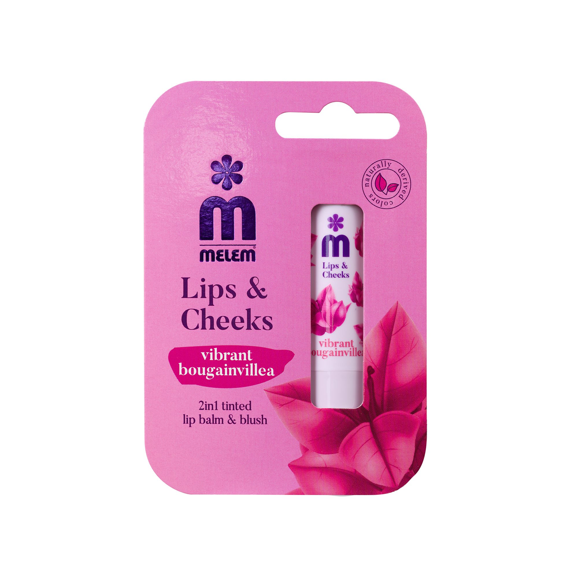Melem Lippenbalsam Getönter Lippen- & Wangenbalsam mit Bougainvillea-Farbton