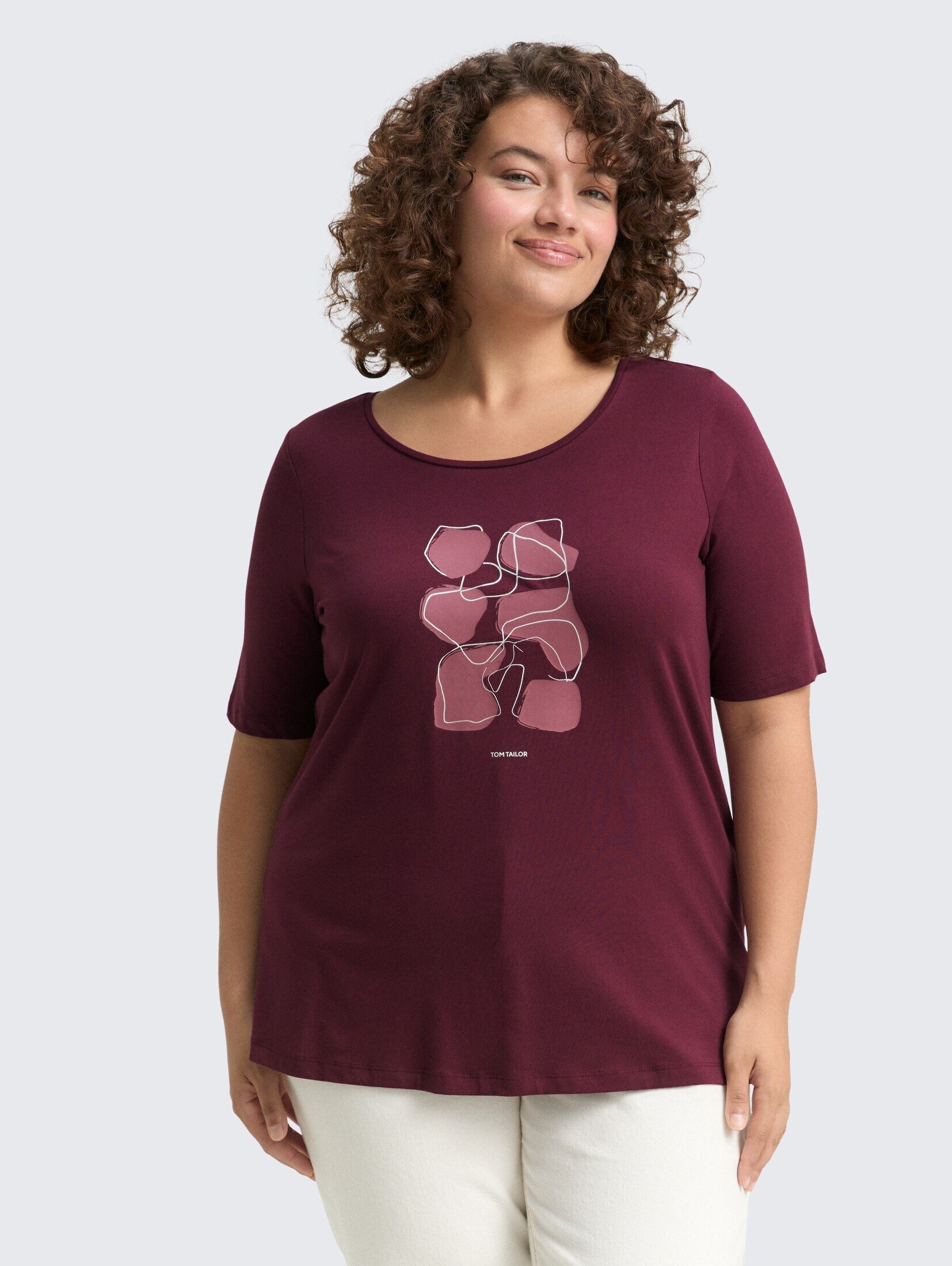 TOM TAILOR PLUS T-Shirt T-Shirt Plus Size - T-Shirt mit Print günstig online kaufen