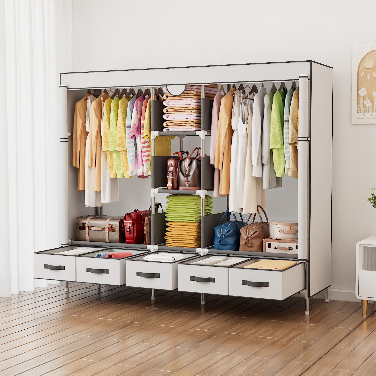 INOSIGN Kleiderschrank Stockholm Stoffkleiderschrank Bestseller in günstig online kaufen