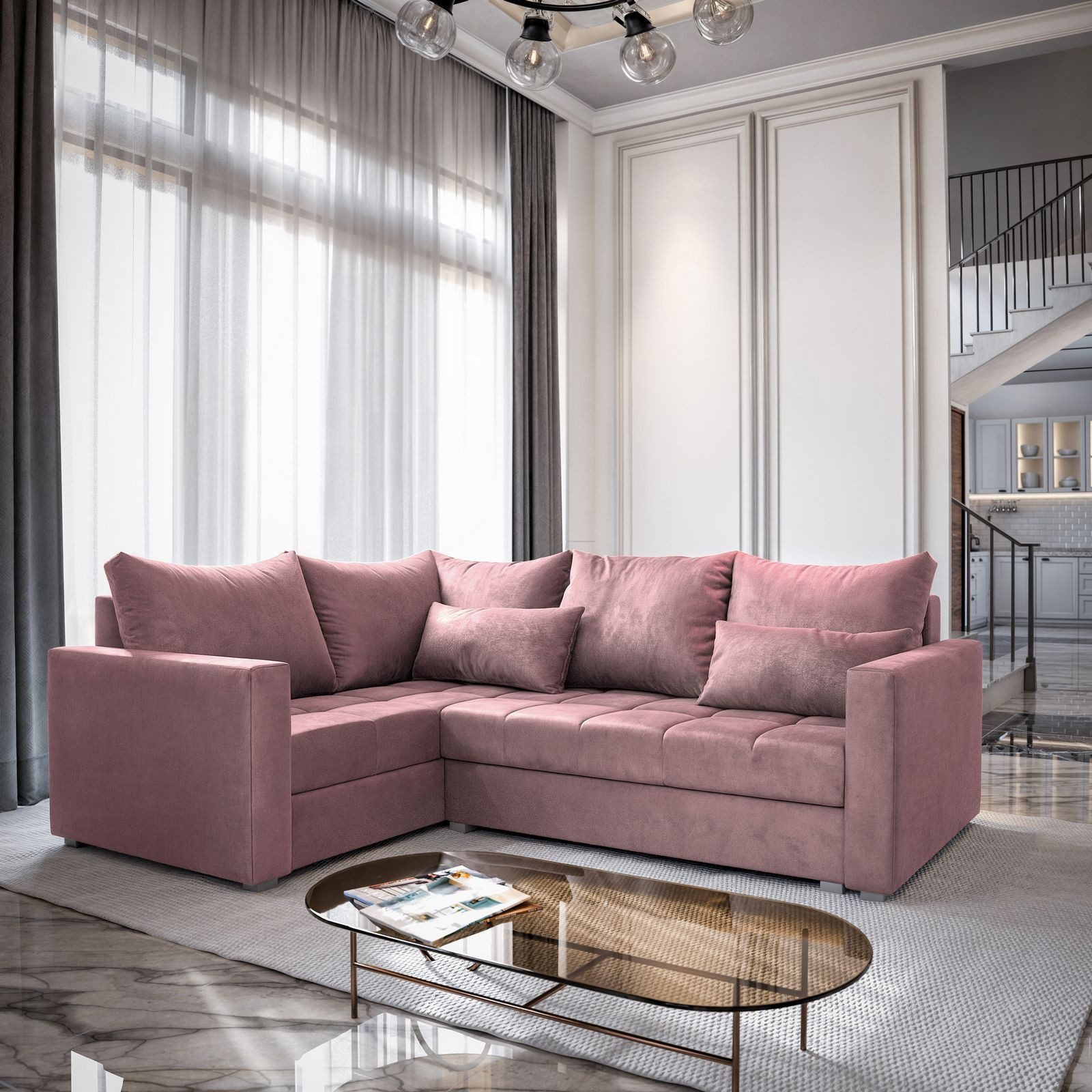 Masseno Ecksofa LIRENO mit Schlaffunktion L-Form, günstig online kaufen