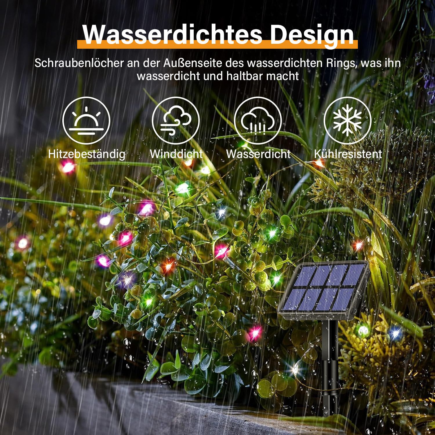 RWEUOQ LED-Lichterkette Lichterketten Solar Lichterkette wasserdicht günstig online kaufen