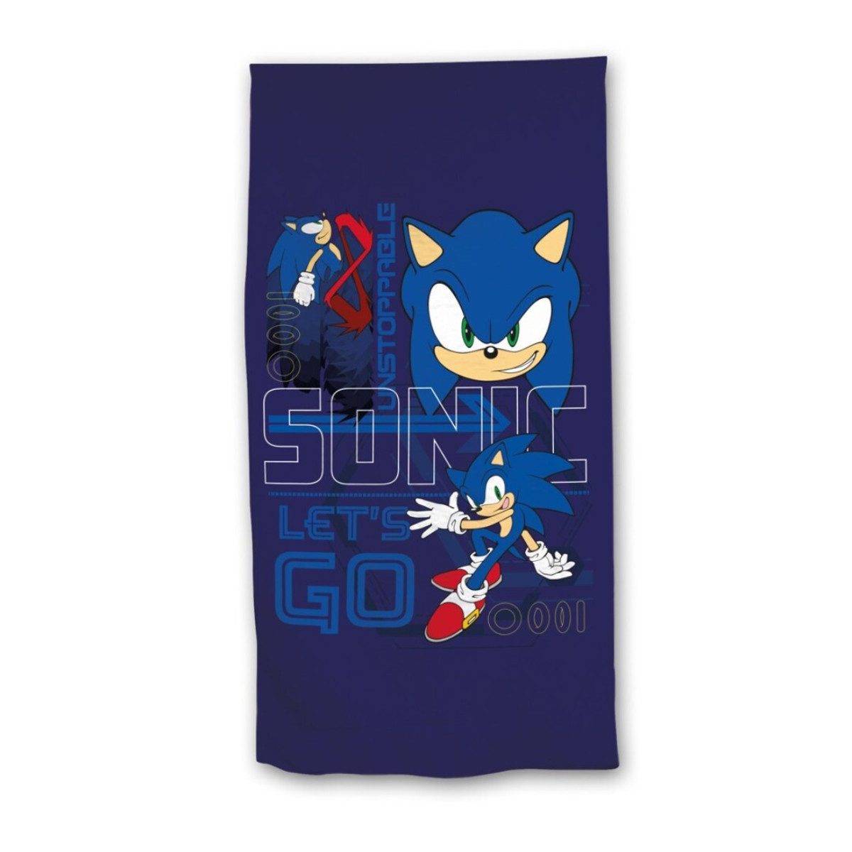 Sonic The Hedgehog Strandtuch Badetuch 70 × 140 cm leicht und schnelltrocknend, (1-St)