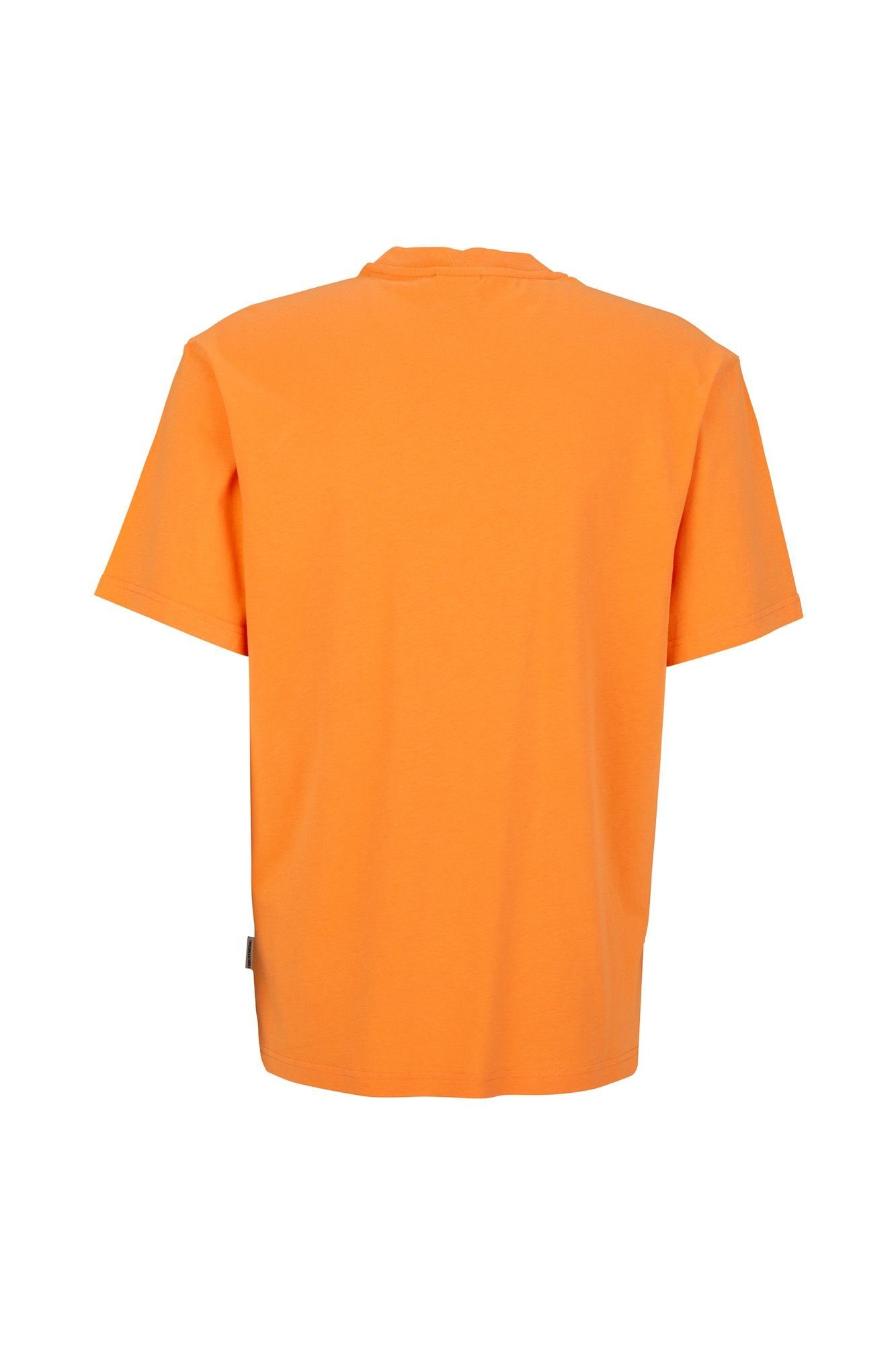 reiner Logoprint & T-Shirt gummierten Franklin Baumwolle Marshall mit aus T-Shirt