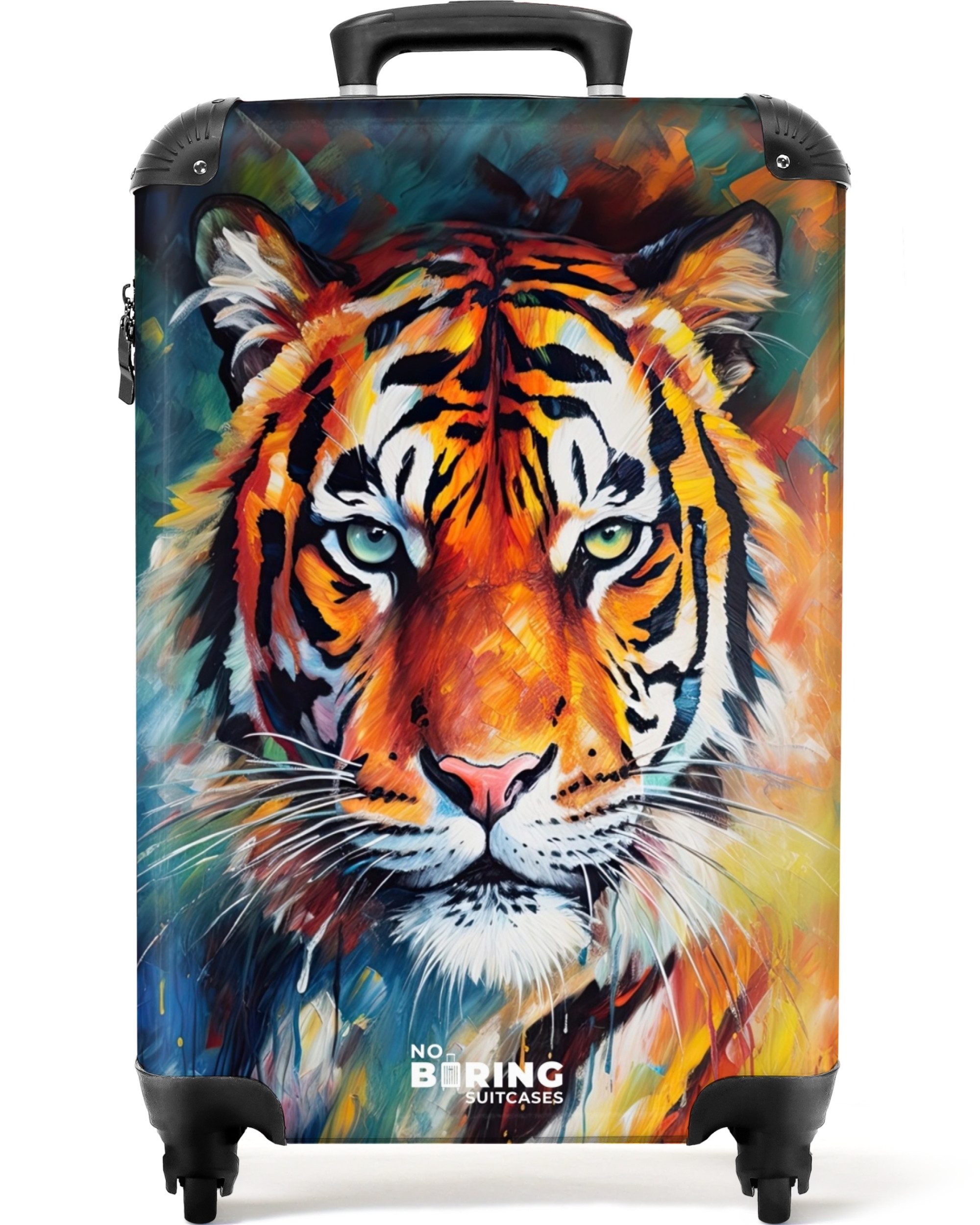 NoBoringSuitcases.com© Hartschalen-Trolley Porträt eines Tigers als günstig online kaufen