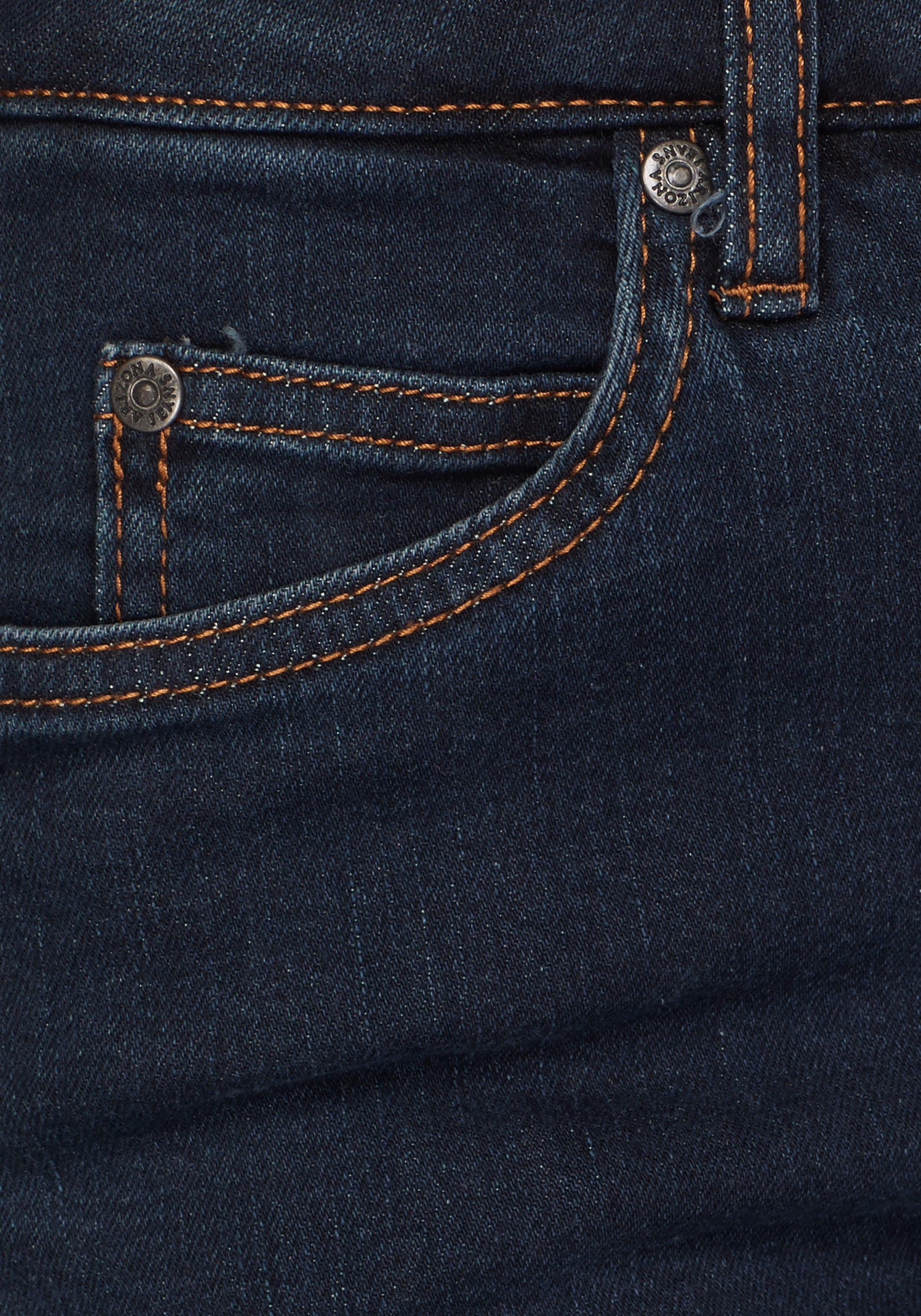High Gerade Arizona Jeans Comfort-Fit Waist dark-blue