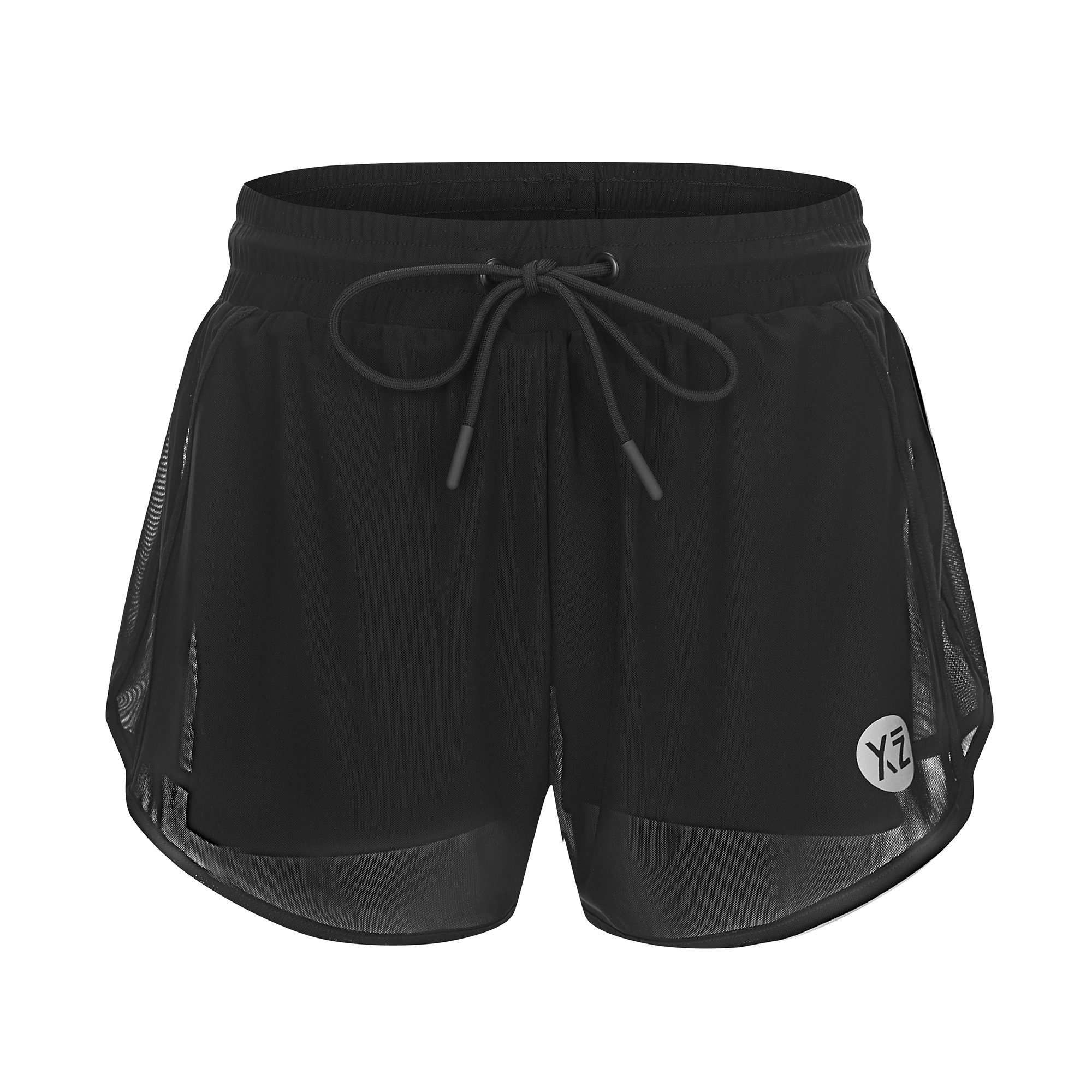 SQUAT schwarz Yogashorts YEAZ shorts (2-tlg)