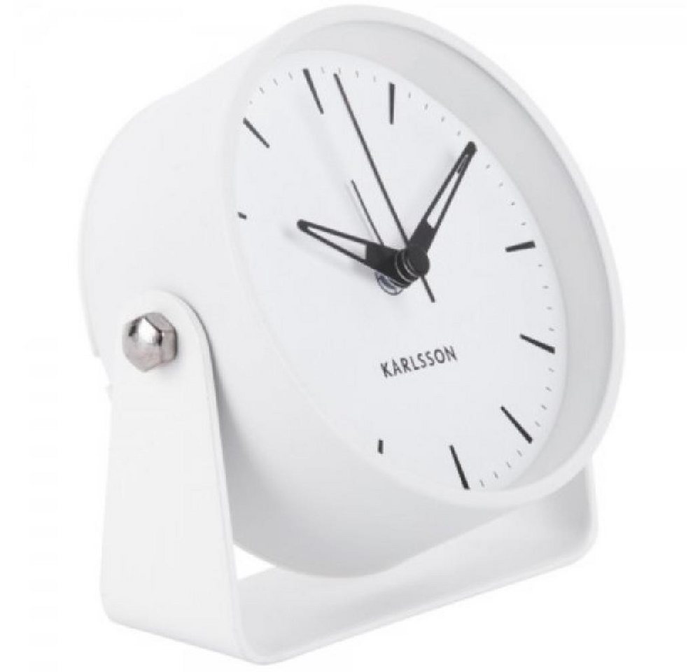 Karlsson Uhr Wecker Calm Metal White