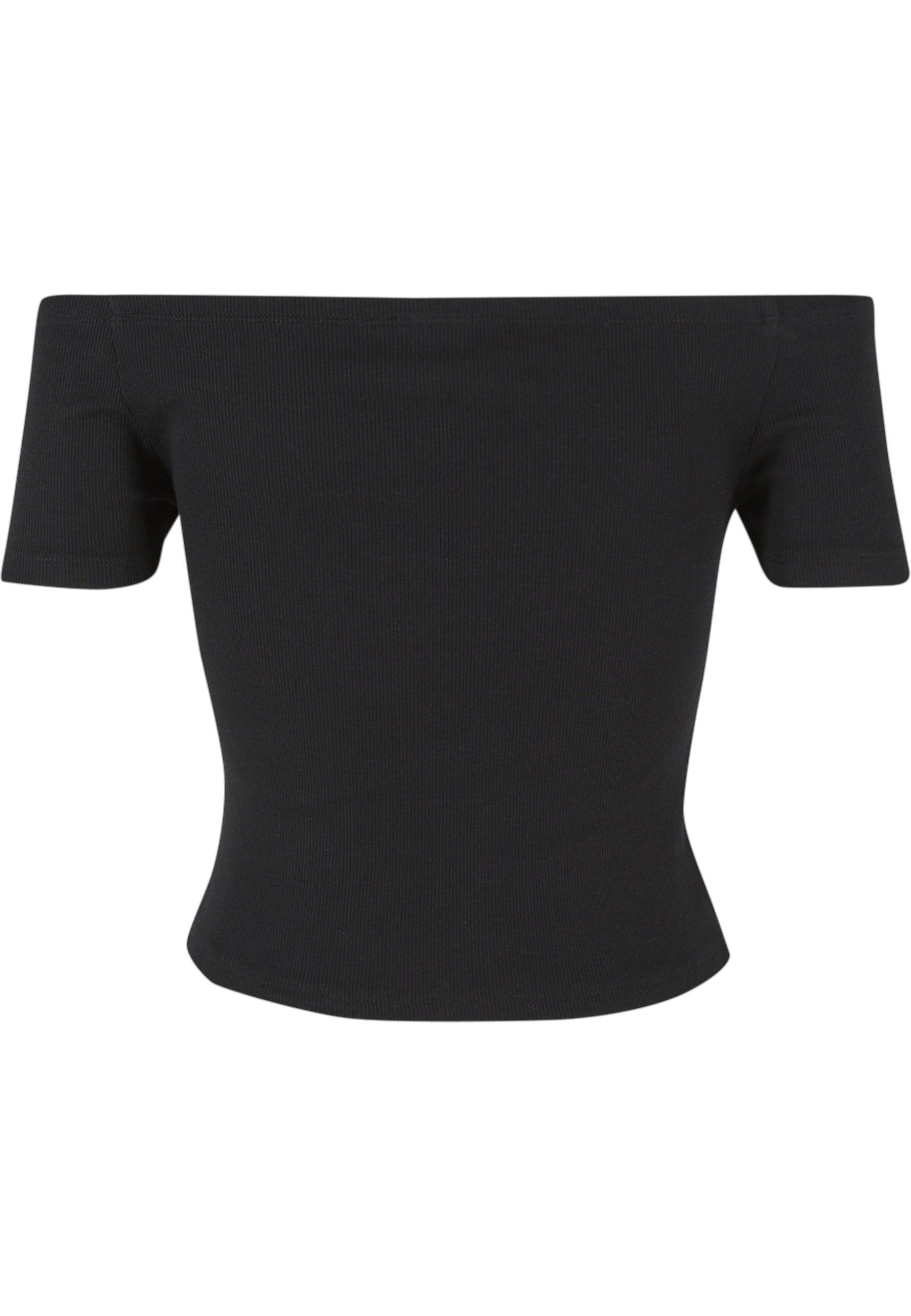 URBAN CLASSICS T-Shirt Urban Classics Damen Ladies Organic Off Shoulder Rib Tee (1-tlg)