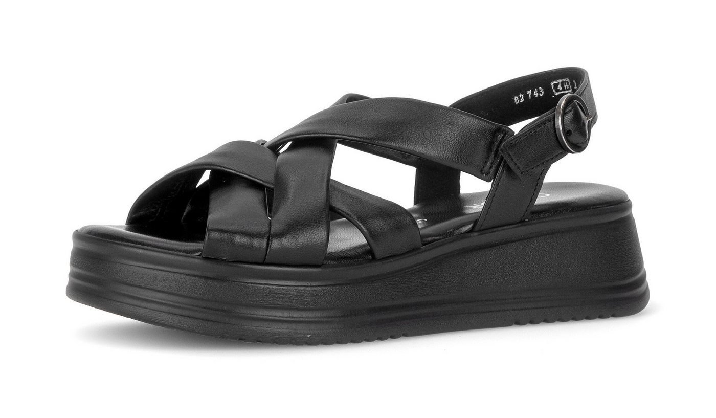 Gabor Rhodos Keilsandalette Riemchensandale, Sommerschuh in Bequemweite G (weit)