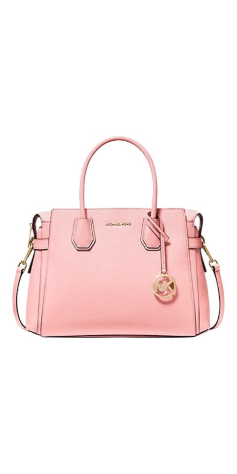 Handtasche Michael Kors Mercer Damen Tasche Power Blush mit Schulterriemen