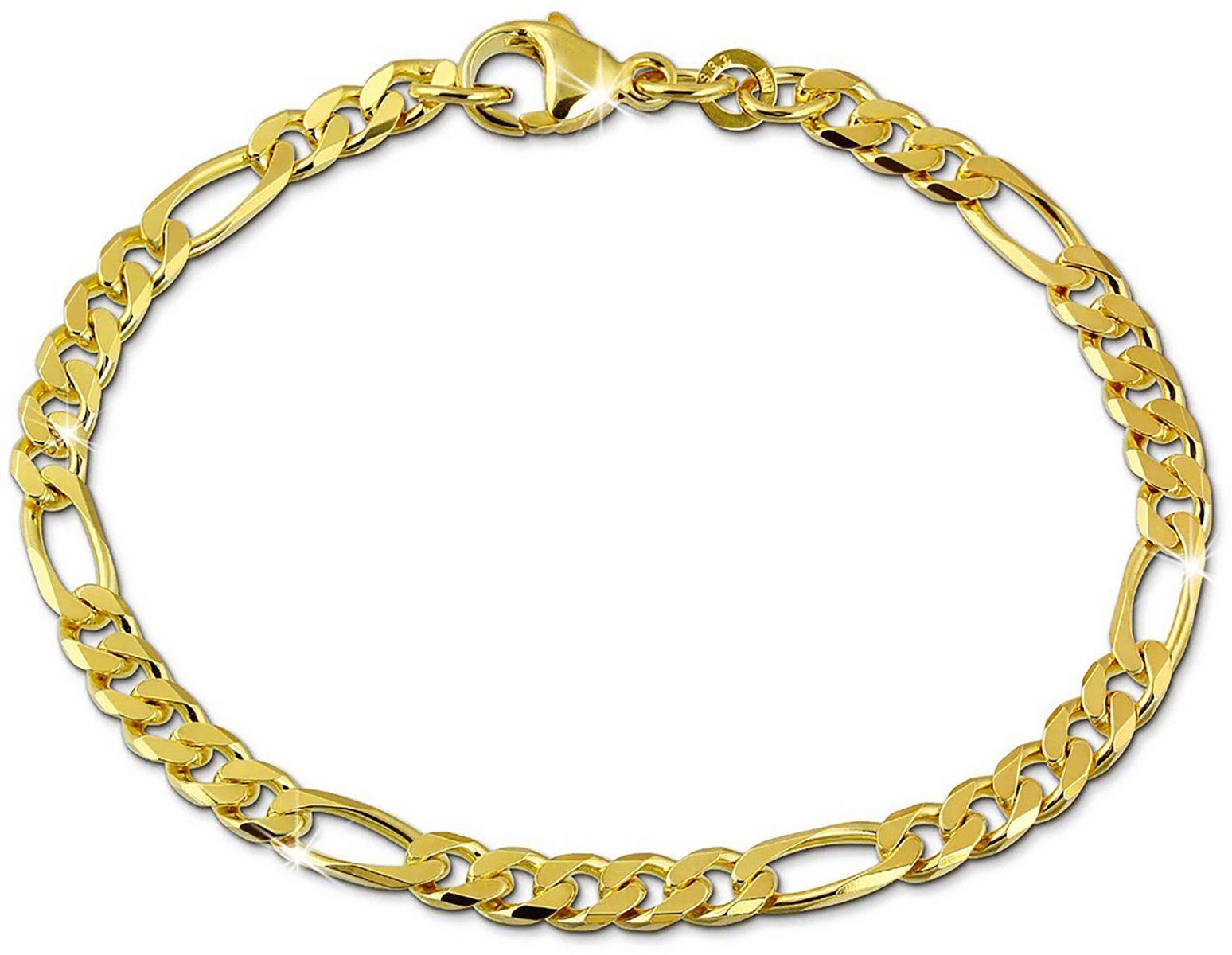 GoldDream Goldarmband GoldDream 18,7cm Armband Figaro (Armband), Damen, Herren  Armband (Figaro) ca. 18,7cm, 333 Gelbgold - 8 Karat, Far