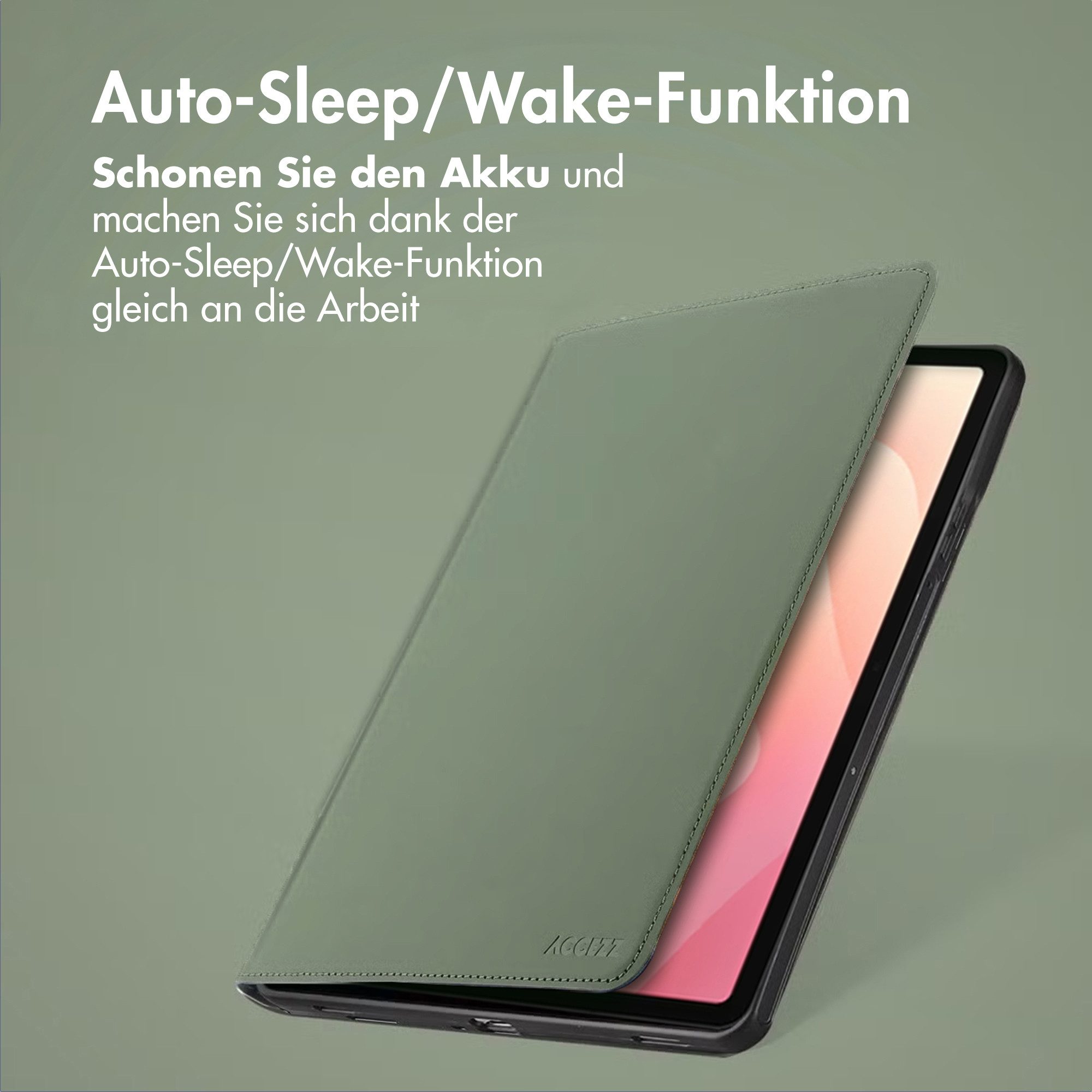 Accezz Tablet-Mappe Accezz Classic Klapphülle Samsung Galaxy Tab S11 Ultra - Grün