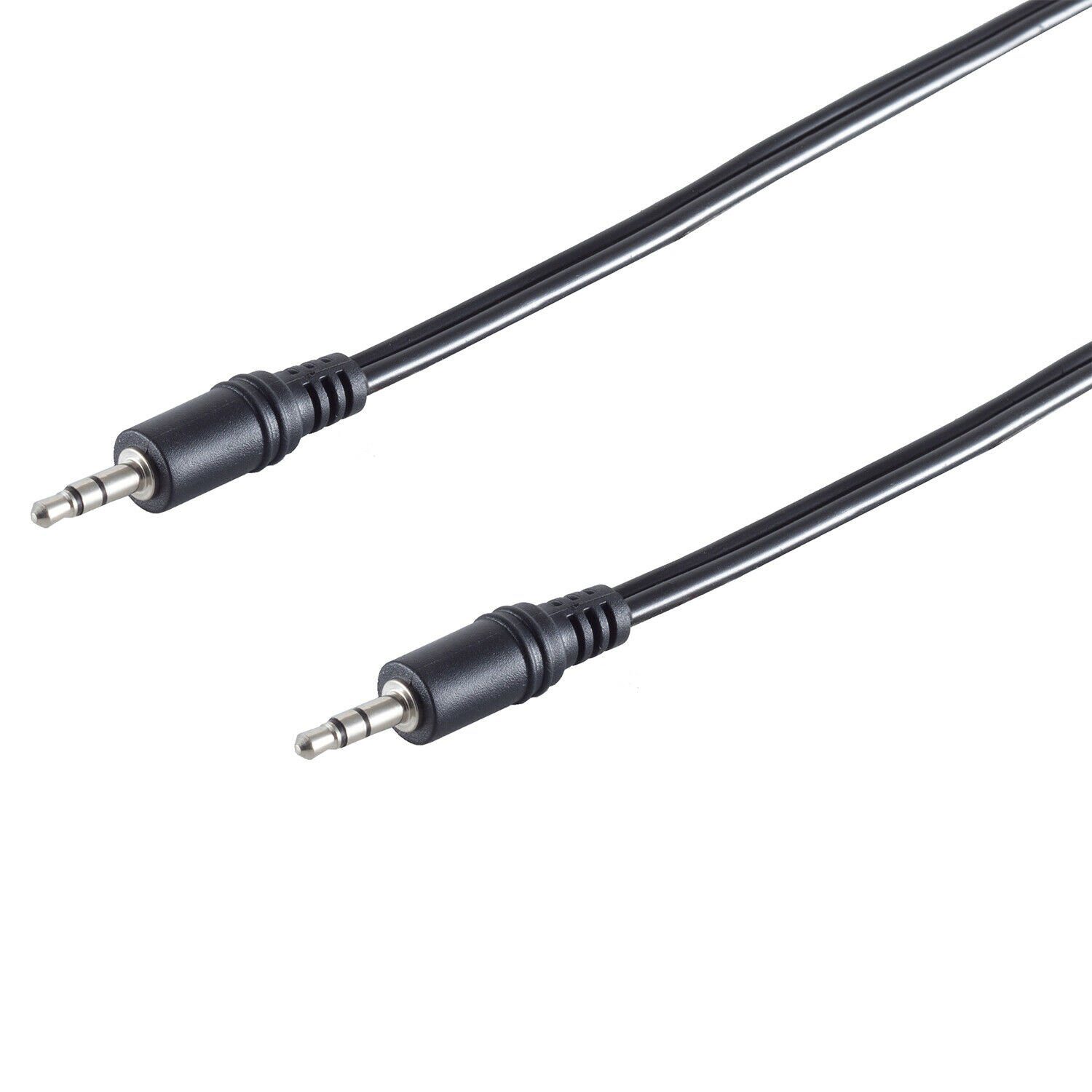 S/CONN maximum connectivity® AUX Kabel Klinken Stecker Buchse 3,5mm Audio- Kabel, (50 cm), Verlängerung, Kupplung, Audio, Stereo, Auto