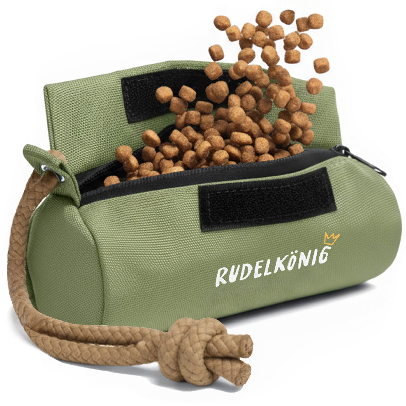 Rudelkönig Tier-Intelligenzspielzeug Futterbeutel für Hunde, Apportierbeutel für Hundetraining, Futterdummy, Polyester, (1-tlg) Robuster Trainingsdummy für Nass- und Trockenfutter
