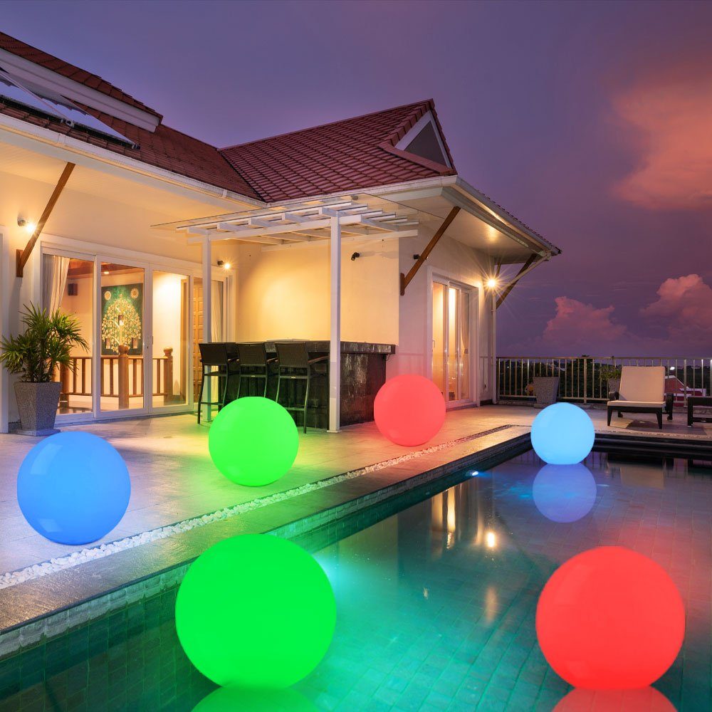 Kugelleuchte Schwimmkugel Gartenlampe inklusive, Gartenleuchte, Poolleuchte Außenleuchte etc-shop Leuchtmittel nicht