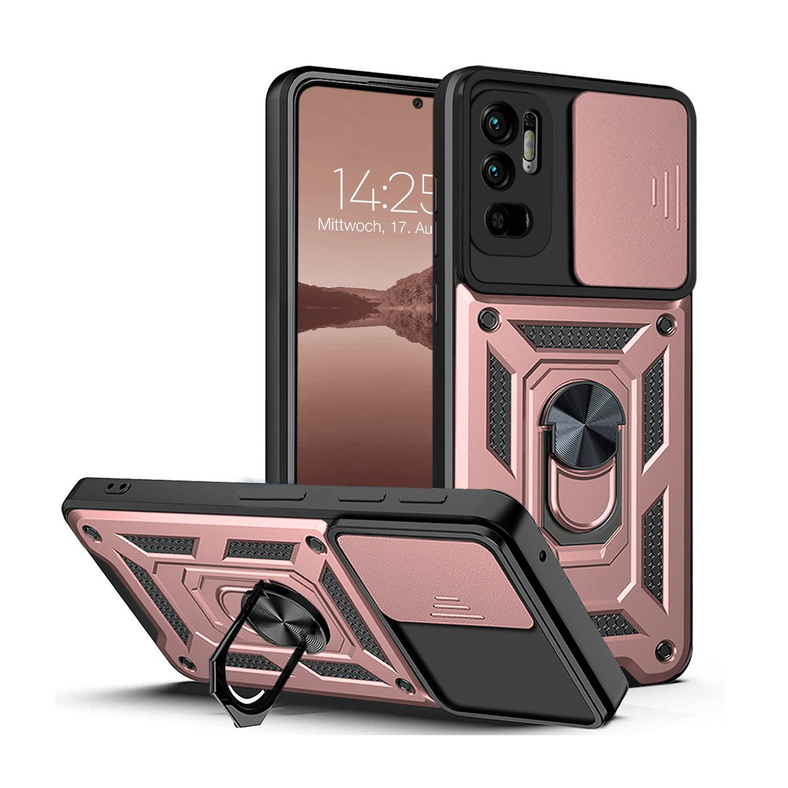 Tec-Expert Handyhülle Outdoor Cover Hülle für Xiaomi Redmi Note 10 5G 6.5 Zoll, 6.5", Premium Hülle mit Kameraschutz aus verstärktem Polycarbonat