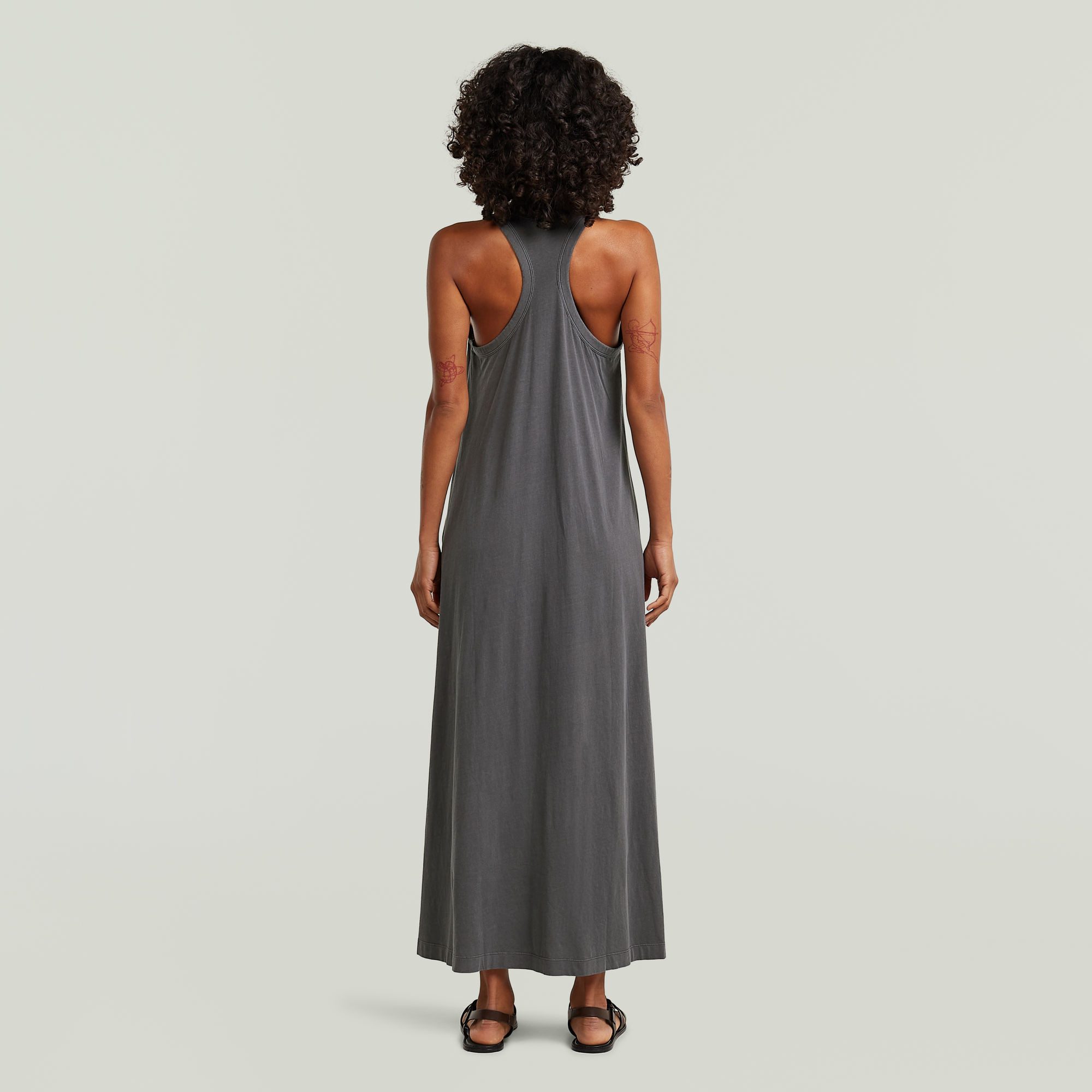 G-STAR Maxikleid Washed Tank Maxi Dress wmn mit Racerback, Baumwolle