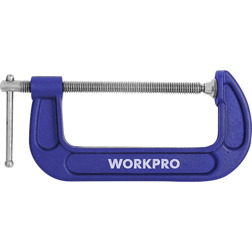 WorkPro Schraubzwinge 150 mm C-klemme WorkPro WP232020 Spann-Weite (max):150 mm Produktabme
