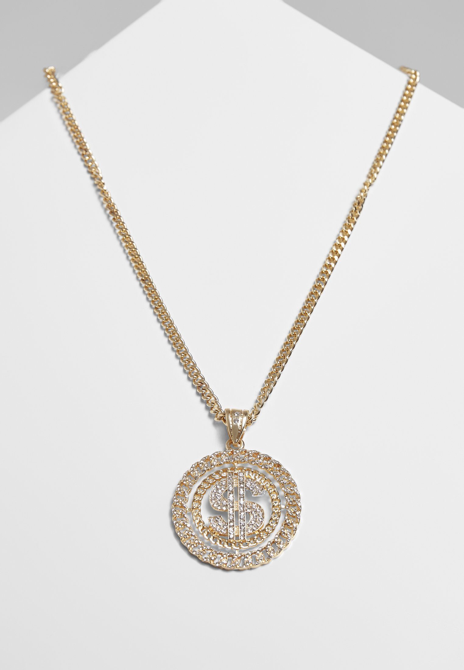 URBAN CLASSICS Edelstahlkette Accessoires Dollar Diamond Necklace